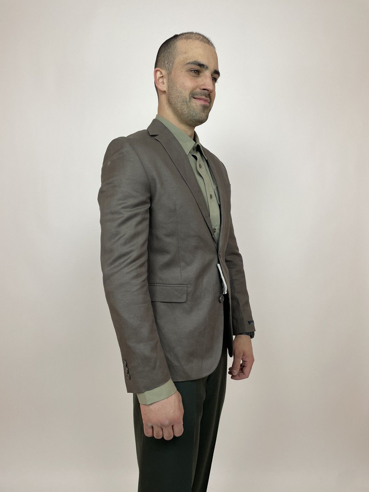 Celio Celio Club Linen&Viscose Blazer Slim fit Mens size 46 Size 46S - 4 Thumbnail