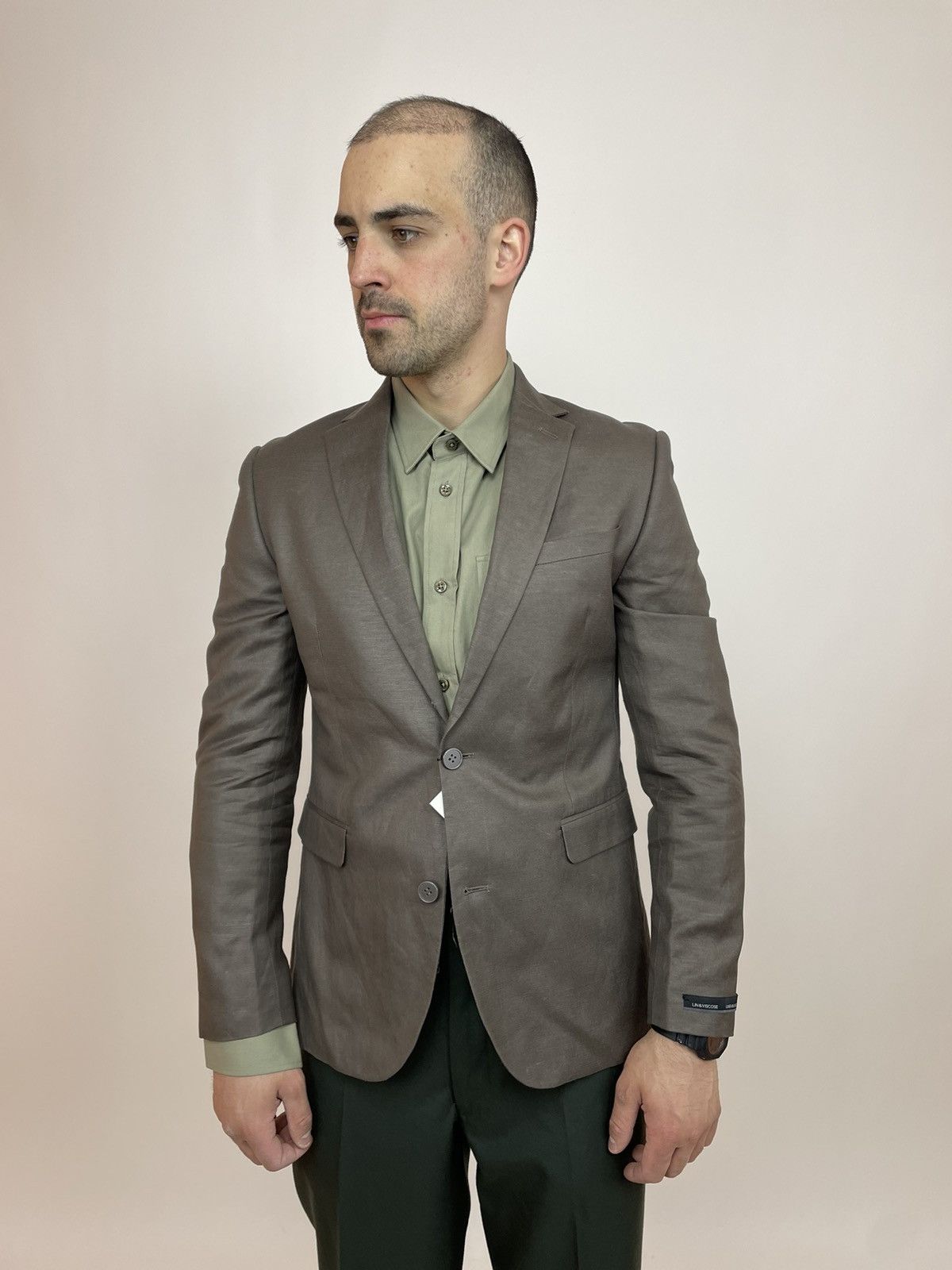 Celio Celio Club Linen&Viscose Blazer Slim fit Mens size 46 Size 46S - 2 Thumbnail