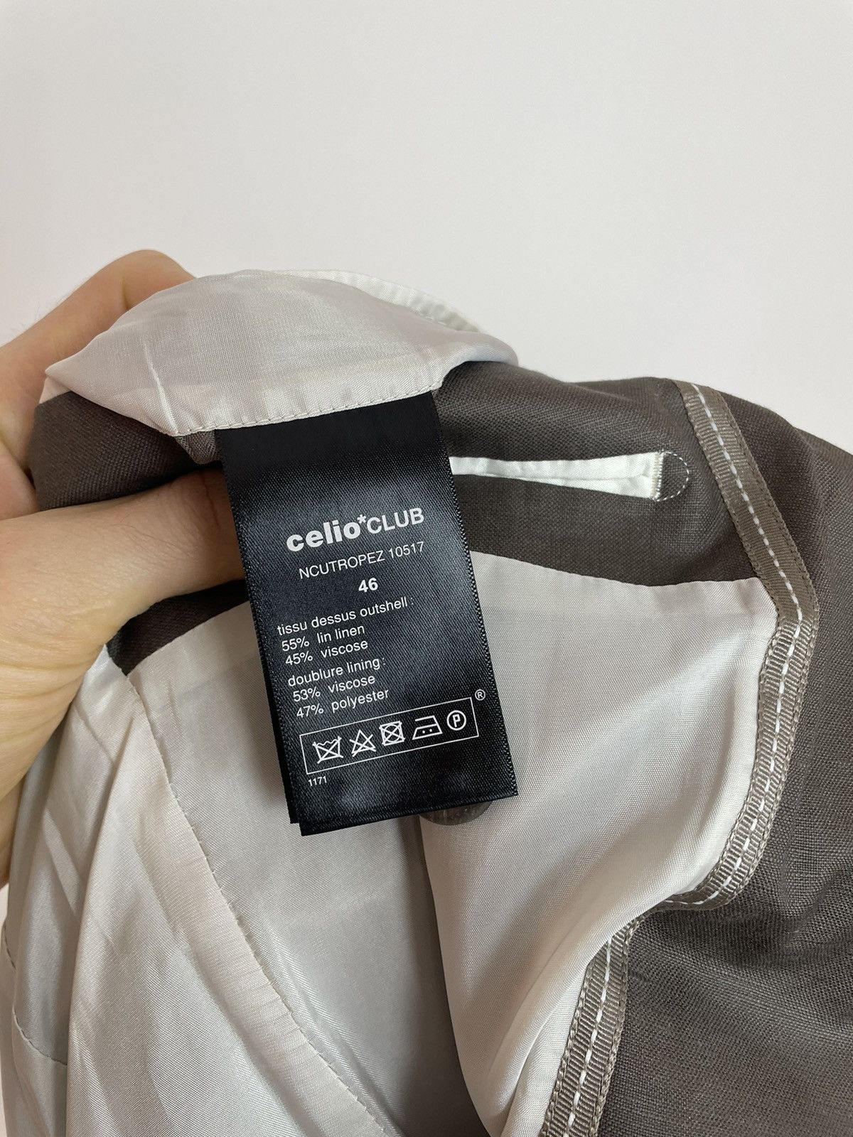 Celio Celio Club Linen&Viscose Blazer Slim fit Mens size 46 Size 46S - 17 Thumbnail