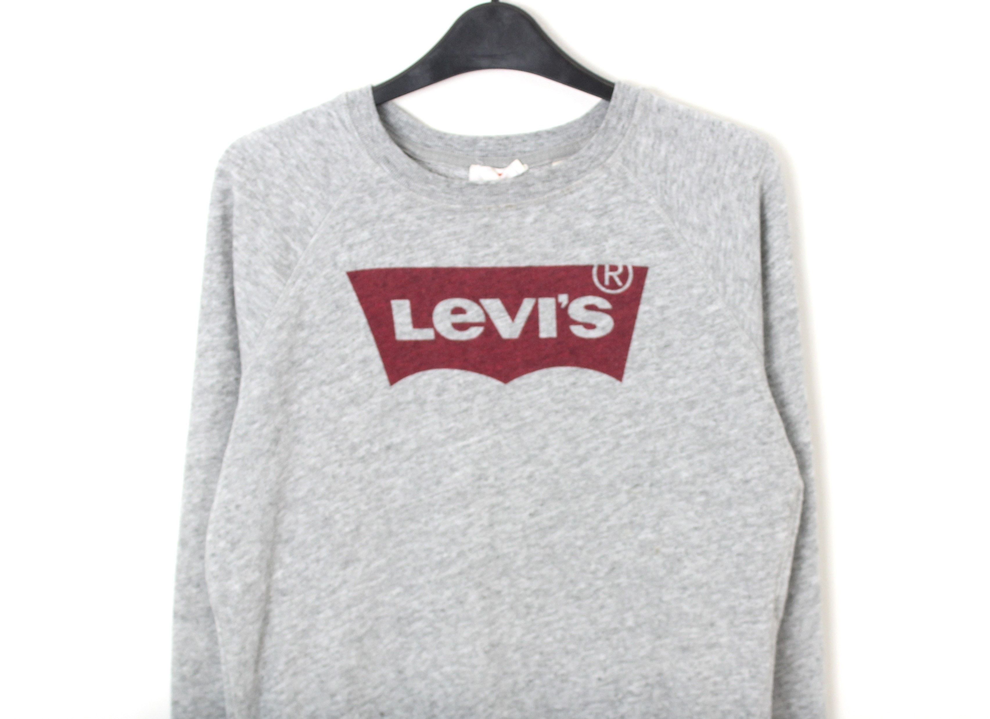Levi's Womens S Pullover Jumper Sweatshirt Crew Neck Logo Sweater Size S / US 4 / IT 40 - 1 Thumbnail