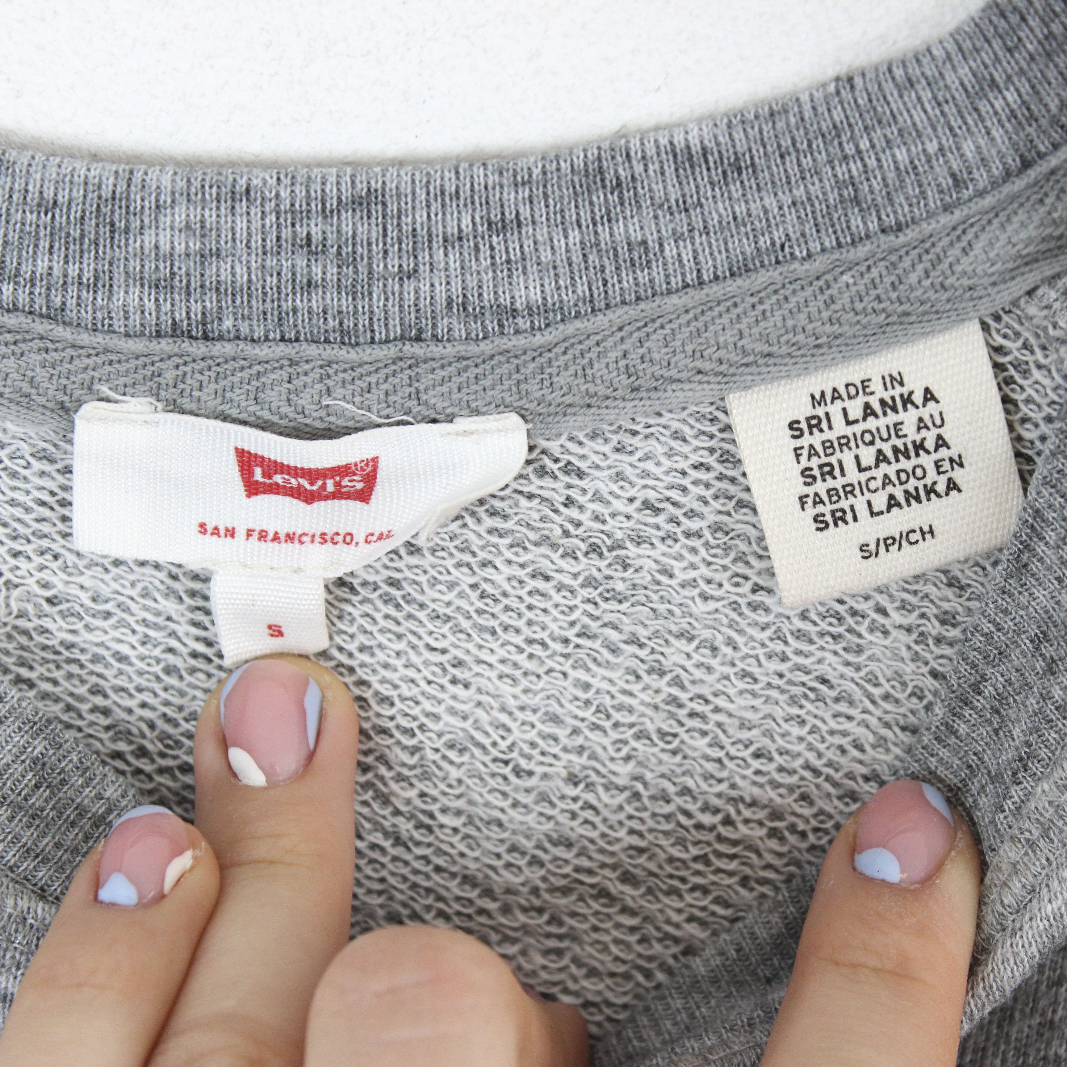Levi's Womens S Pullover Jumper Sweatshirt Crew Neck Logo Sweater Size S / US 4 / IT 40 - 5 Thumbnail