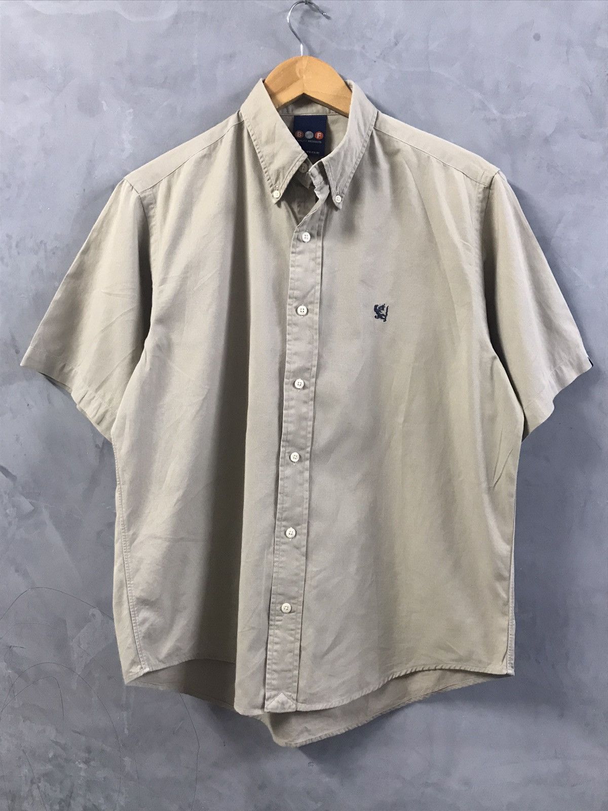 image of Futura x Subware Project Dragon Bsf Button Up Short Sleeve in Brown, Men's (Size Large)