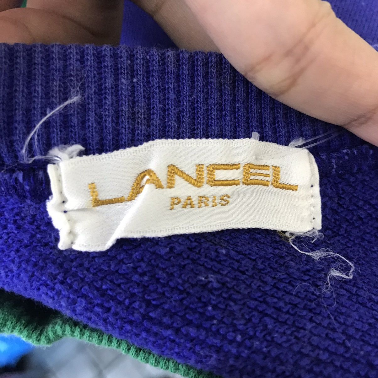 Lancel 90s LANCEL PARIS Eagle Color Block Embroidered Blue Green Size US M / EU 48-50 / 2 - 4 Thumbnail