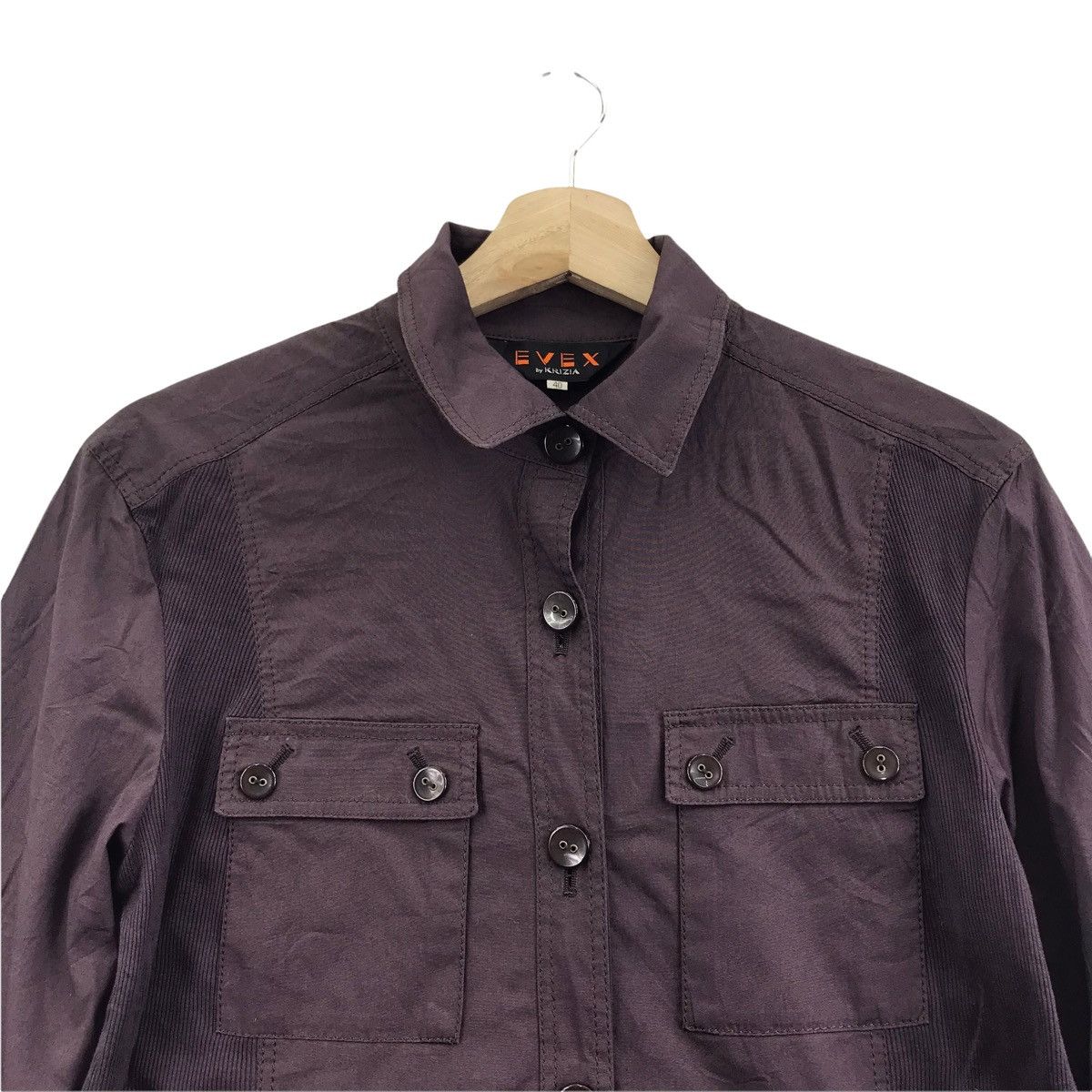 Vintage EVEX By KRIZIA Japanese Brand Light Dress Shirt Italy Size US M / EU 48-50 / 2 - 2 Thumbnail