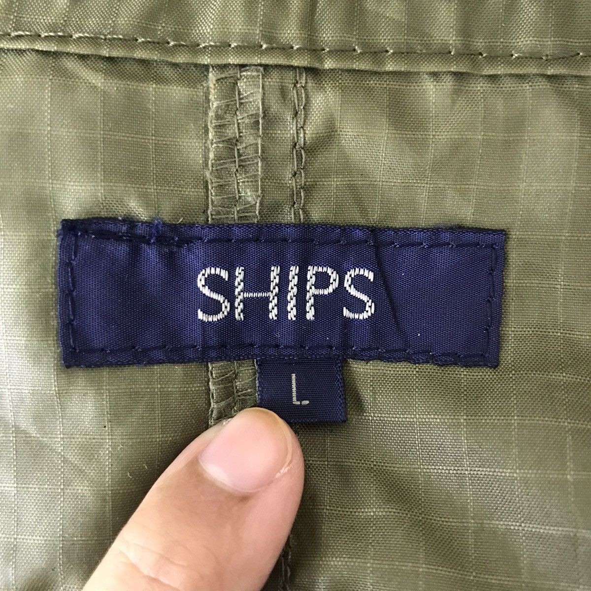 Japanese Brand SHIPS Japanese Brand Green Army Light Jacket Windbreaker Size US L / EU 52-54 / 3 - 3 Thumbnail