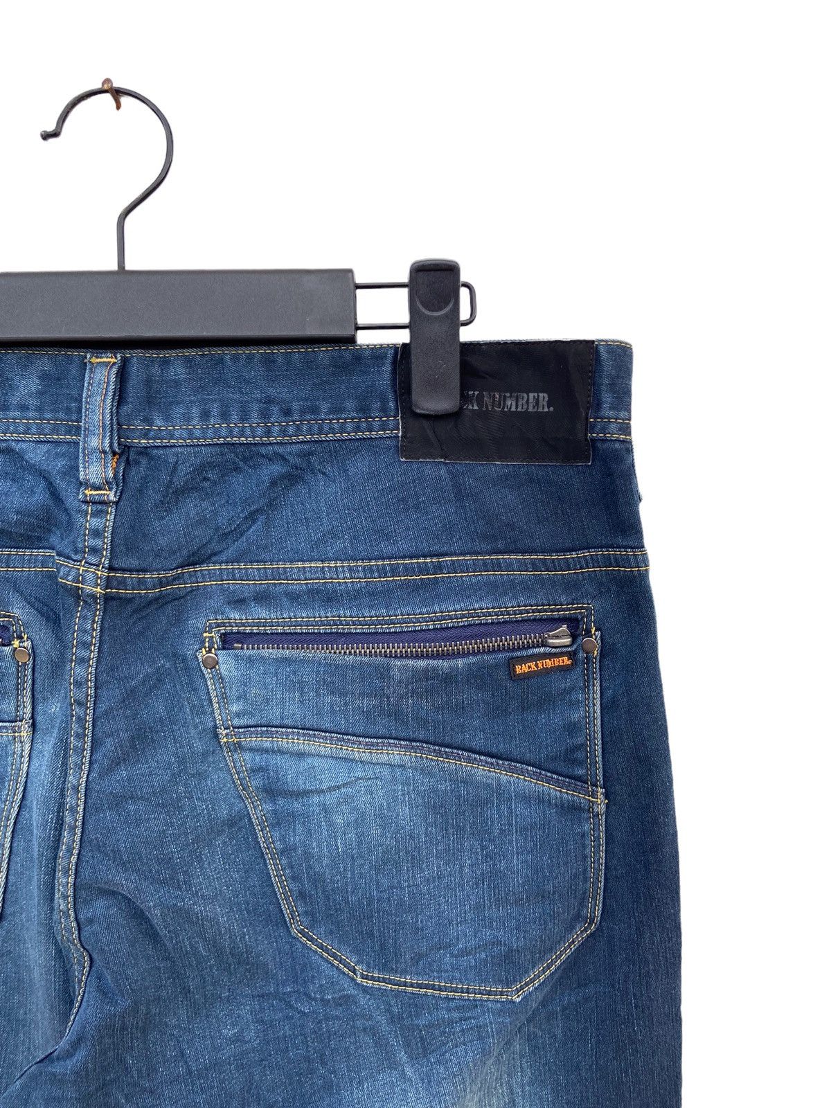 Japanese Brand JAPANESE BRAND BACK NUMBER JEANS Size US 33 - 5 Thumbnail