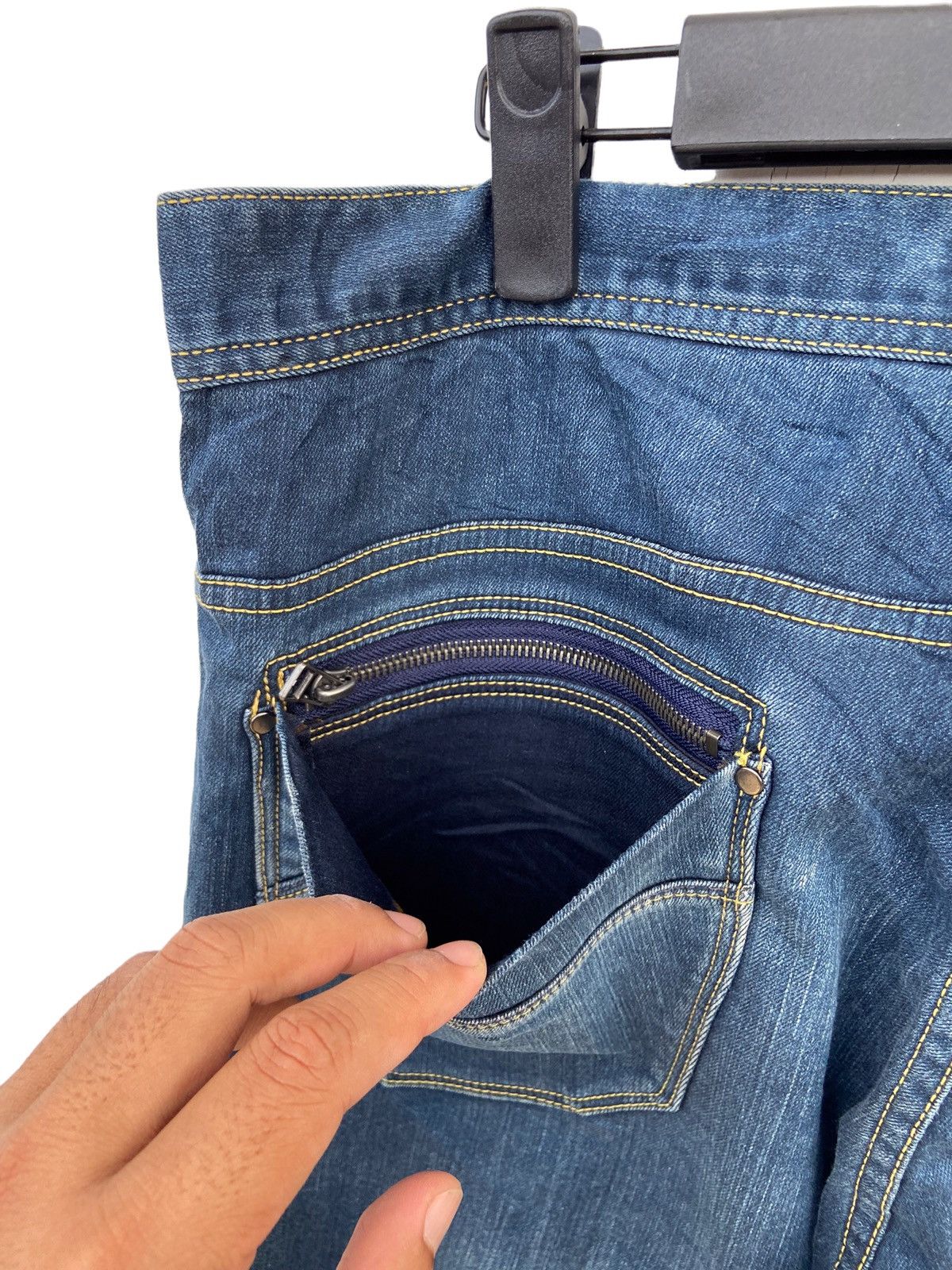 Japanese Brand JAPANESE BRAND BACK NUMBER JEANS Size US 33 - 6 Thumbnail