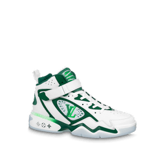 LV Trainer Green Mesh Sneakers/Sepatu Louis Vuitton Virgil Trainer Green  Mesh - NXN.IND