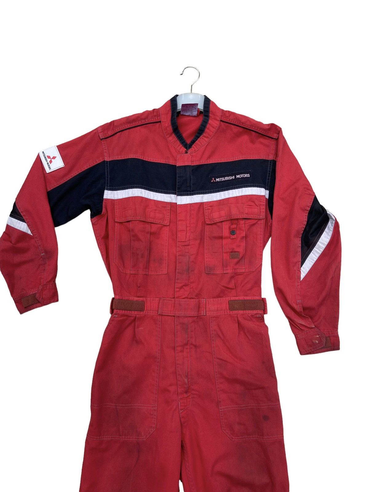 Vintage Vintage Mitsubishi Motors Overalls Size US 35 - 2 Thumbnail