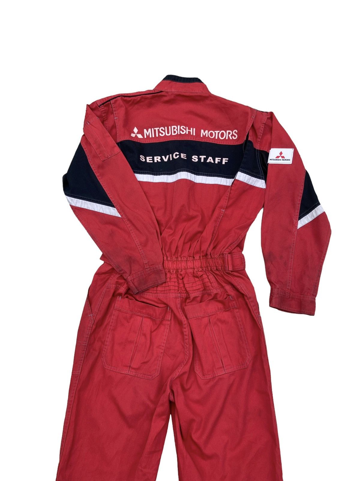 image of Vintage Mitsubishi Motors Overalls in Red, Men's (Size 35)