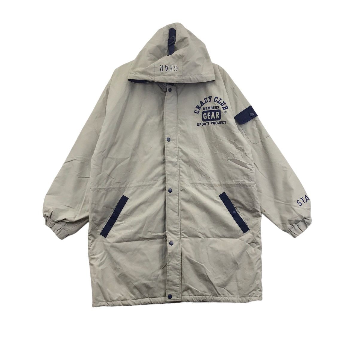 Vintage CRAZY CLUB ACTIVELY Staff Sportswear Silver Hoodie Jacket Size US XL / EU 56 / 4 - 3 Thumbnail