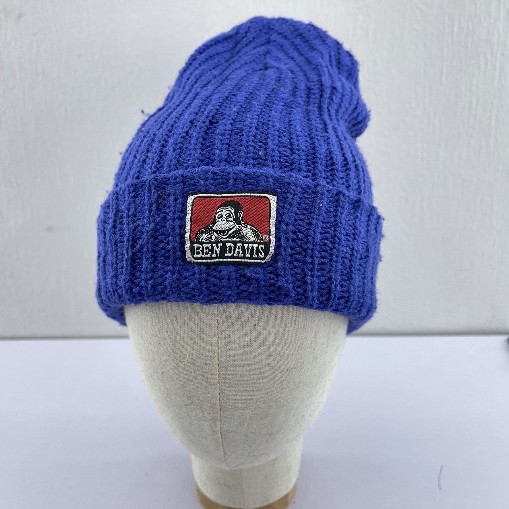 Ben Davis × Vintage Ben Davis Blue Beanie Hats-BH2013 Size ONE SIZE - 3 Thumbnail