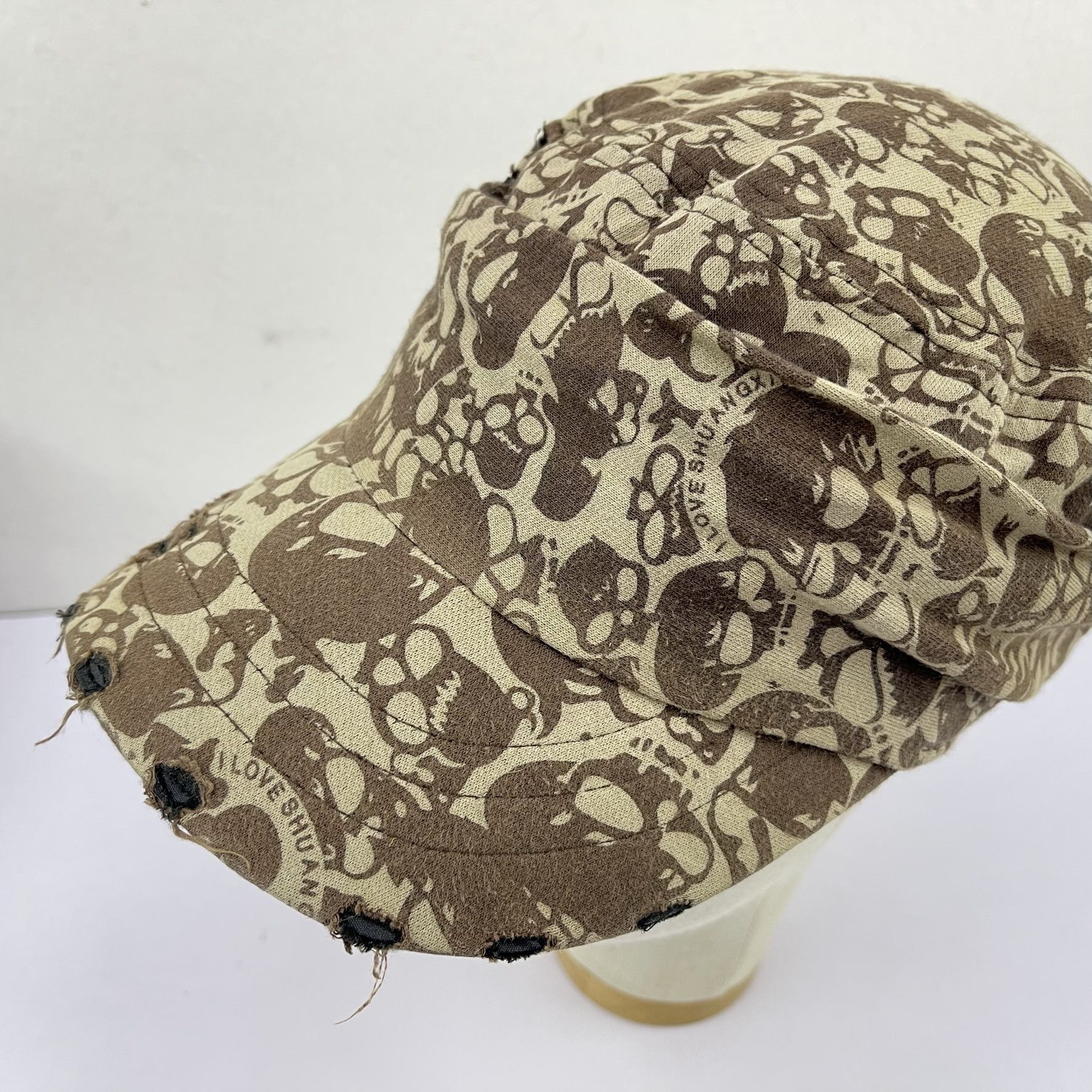 Other Unknown Skull Distressed Cap Hats-BH4214 Size ONE SIZE - 10 Thumbnail