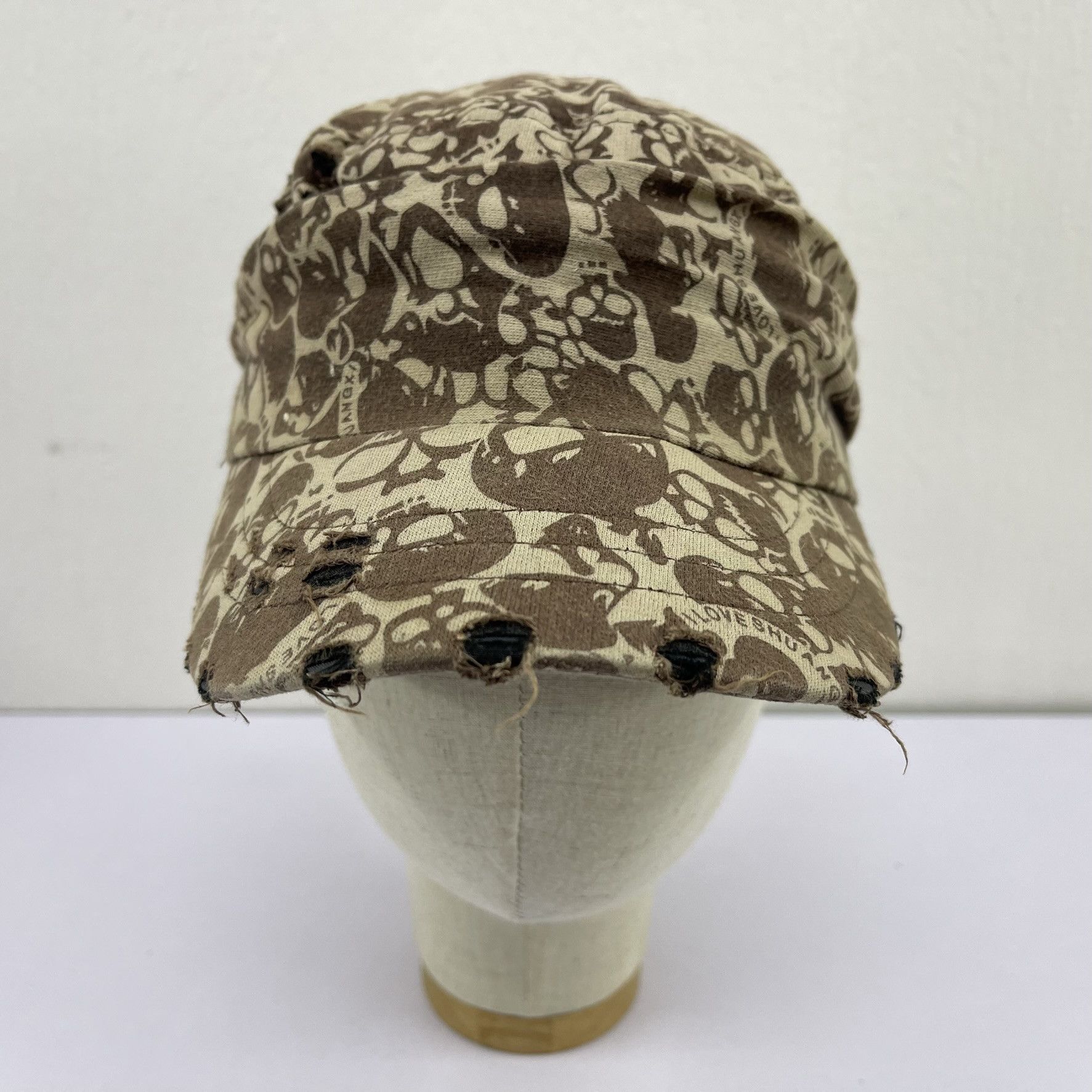 Other Unknown Skull Distressed Cap Hats-BH4214 Size ONE SIZE - 3 Thumbnail