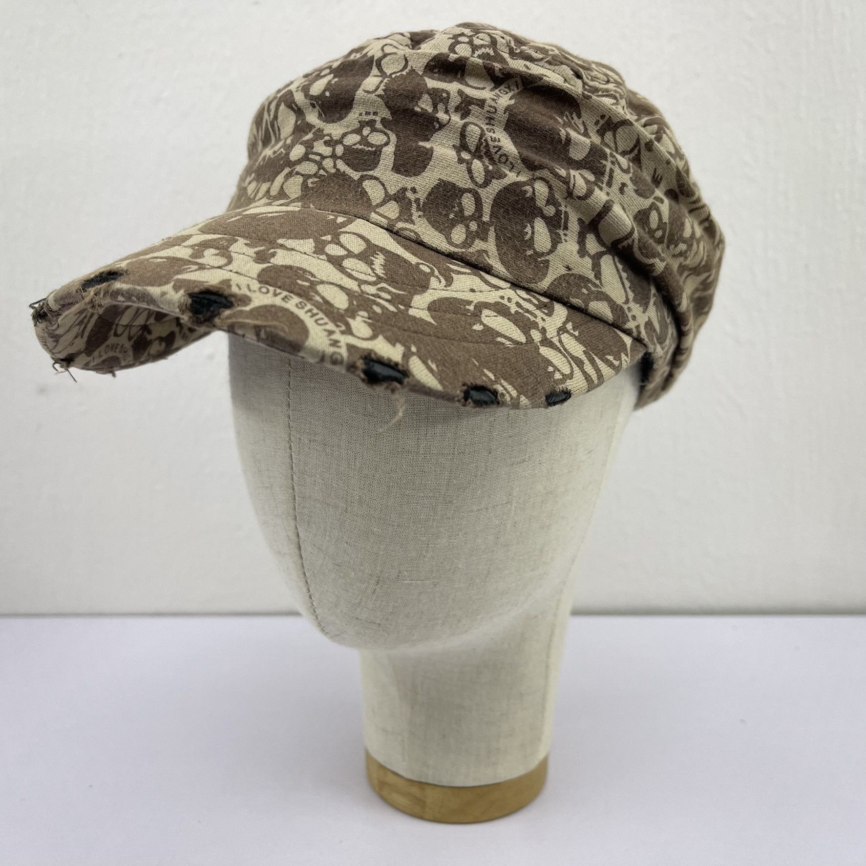Other Unknown Skull Distressed Cap Hats-BH4214 Size ONE SIZE - 4 Thumbnail