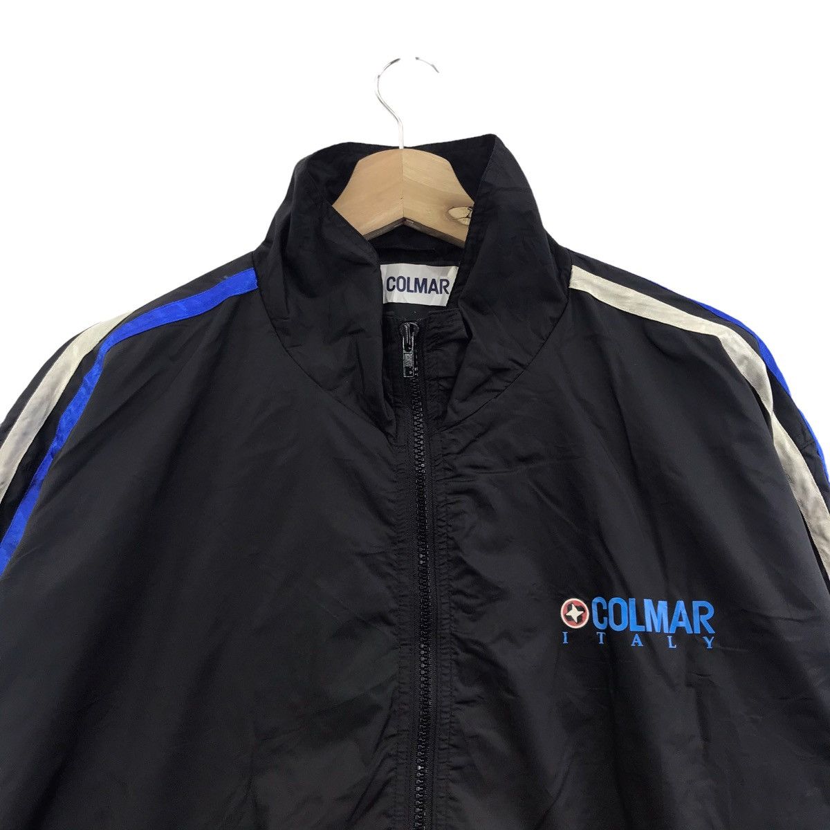 Colmar COLMAR ITALY Stripes Black Full Zipper Jacket Windbreaker Size US XL / EU 56 / 4 - 4 Thumbnail
