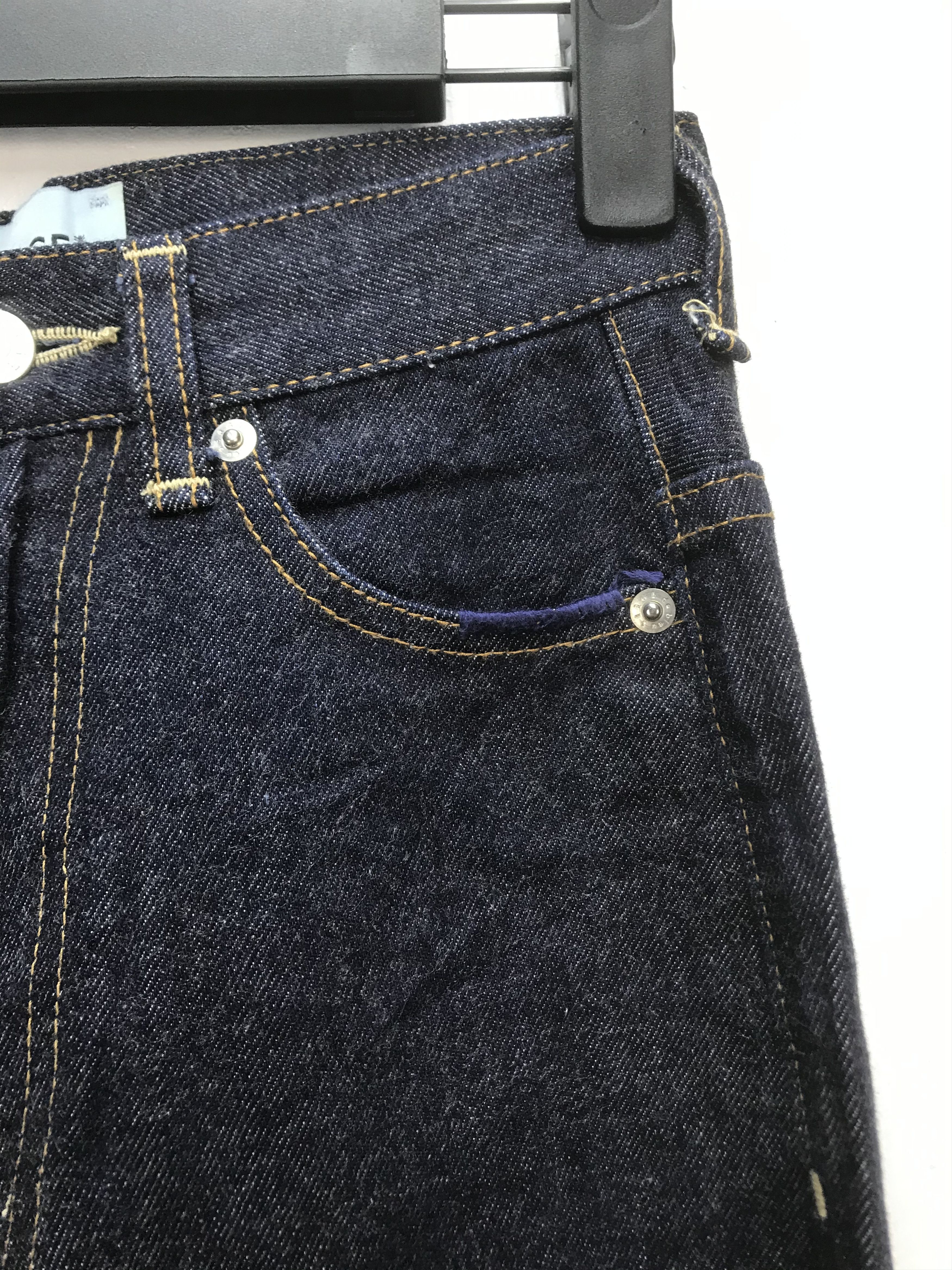 Japanese Brand SERGE DE BLEU INDIGO BLUE DENIM Size US 26 / EU 42 - 4 Thumbnail