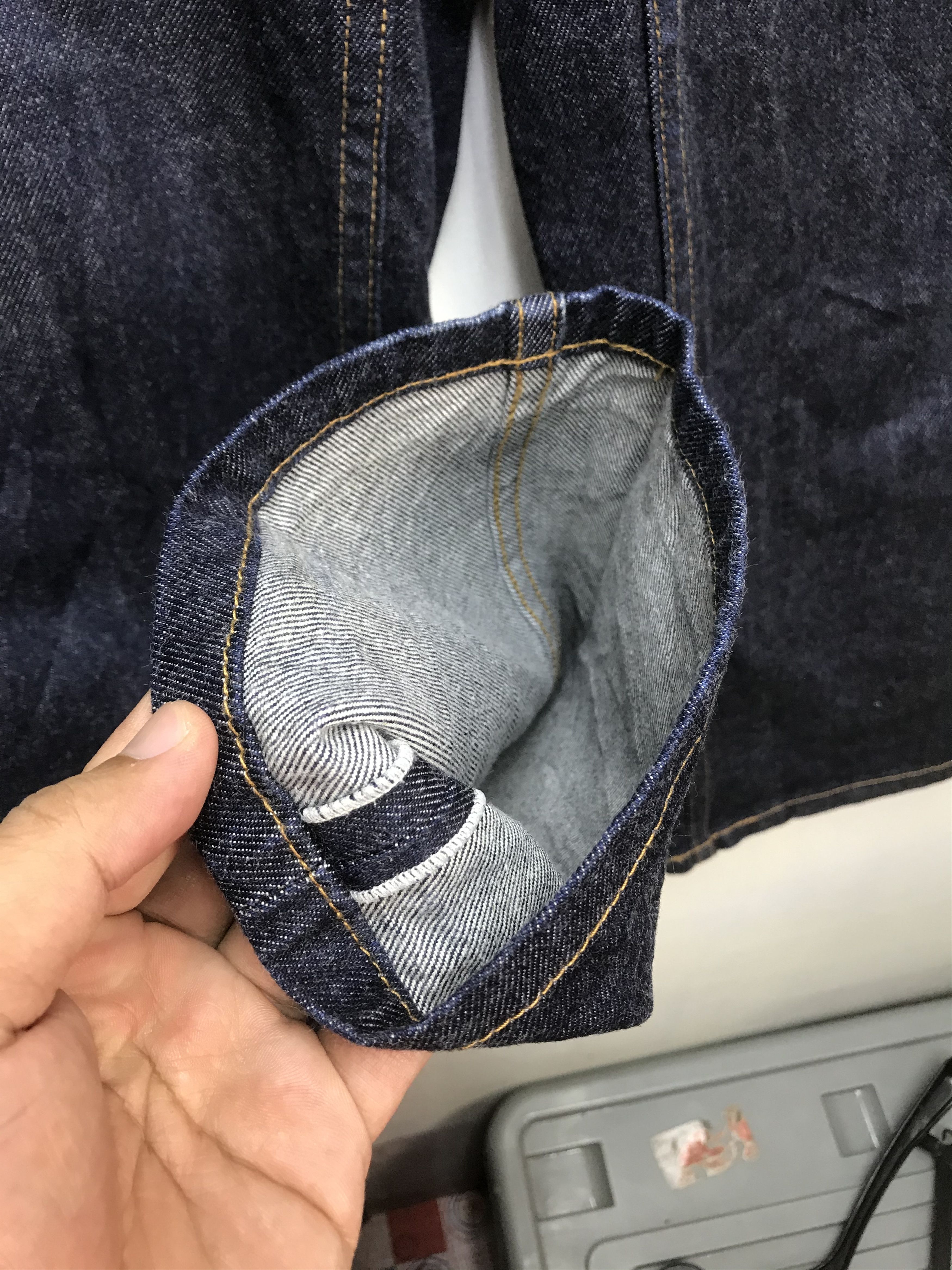 Japanese Brand SERGE DE BLEU INDIGO BLUE DENIM Size US 26 / EU 42 - 3 Thumbnail