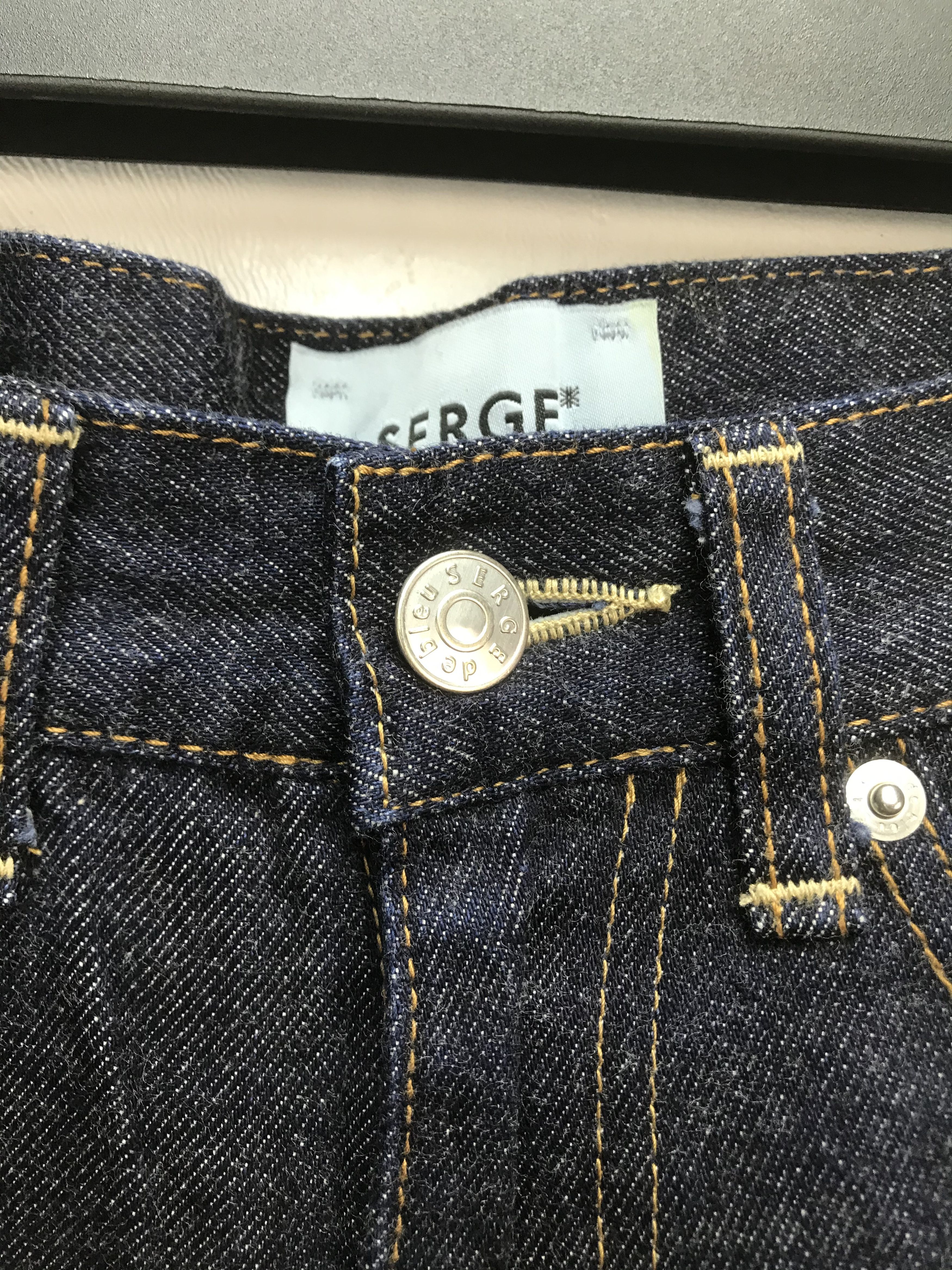 Japanese Brand SERGE DE BLEU INDIGO BLUE DENIM Size US 26 / EU 42 - 5 Thumbnail