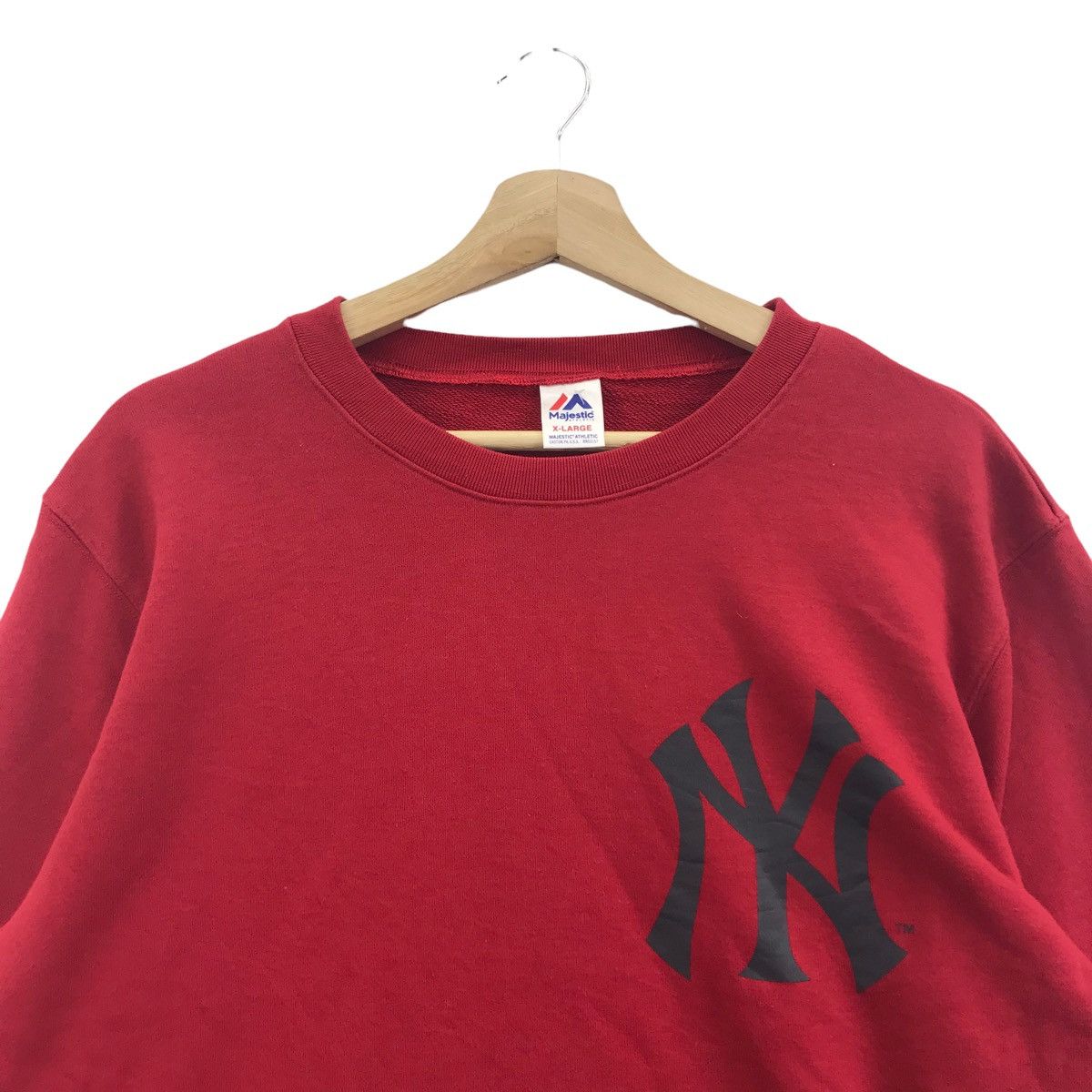 Majestic NEW YORK YANKEES Mlb Baseball Usa Majestic Red Sweatshirt Size US XL / EU 56 / 4 - 2 Thumbnail