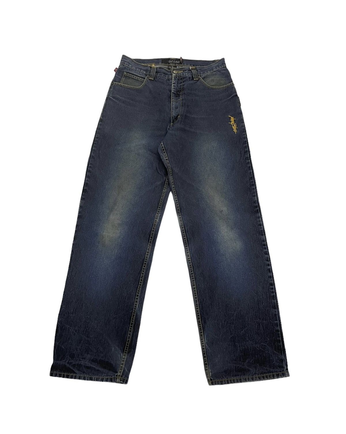 JNCO Vintage Johny Blaze Carpenter Jeans Embroidery Logo Size US 32 / EU 48 - 4 Thumbnail