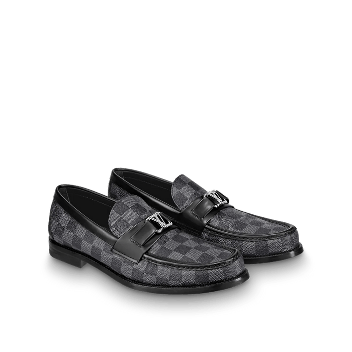 Louis Vuitton Major Loafer Graphite. Size 08.5