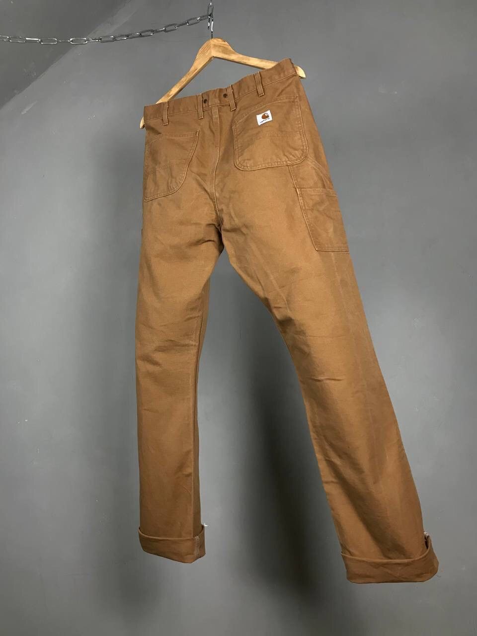 Carhartt × Vintage Carhartt vintage streetwear denim pants Size US 33 - 1 Thumbnail