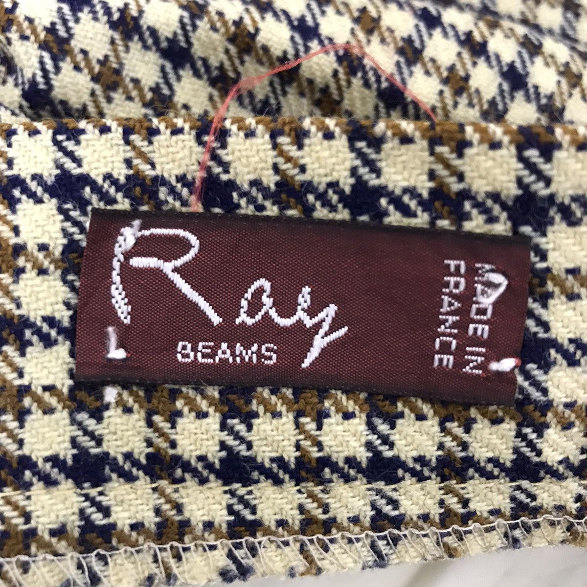 Vintage Vintage RAY BEAMS FRANCE Check Wool Trousers Casual Pant Size US 26 / EU 42 - 4 Thumbnail