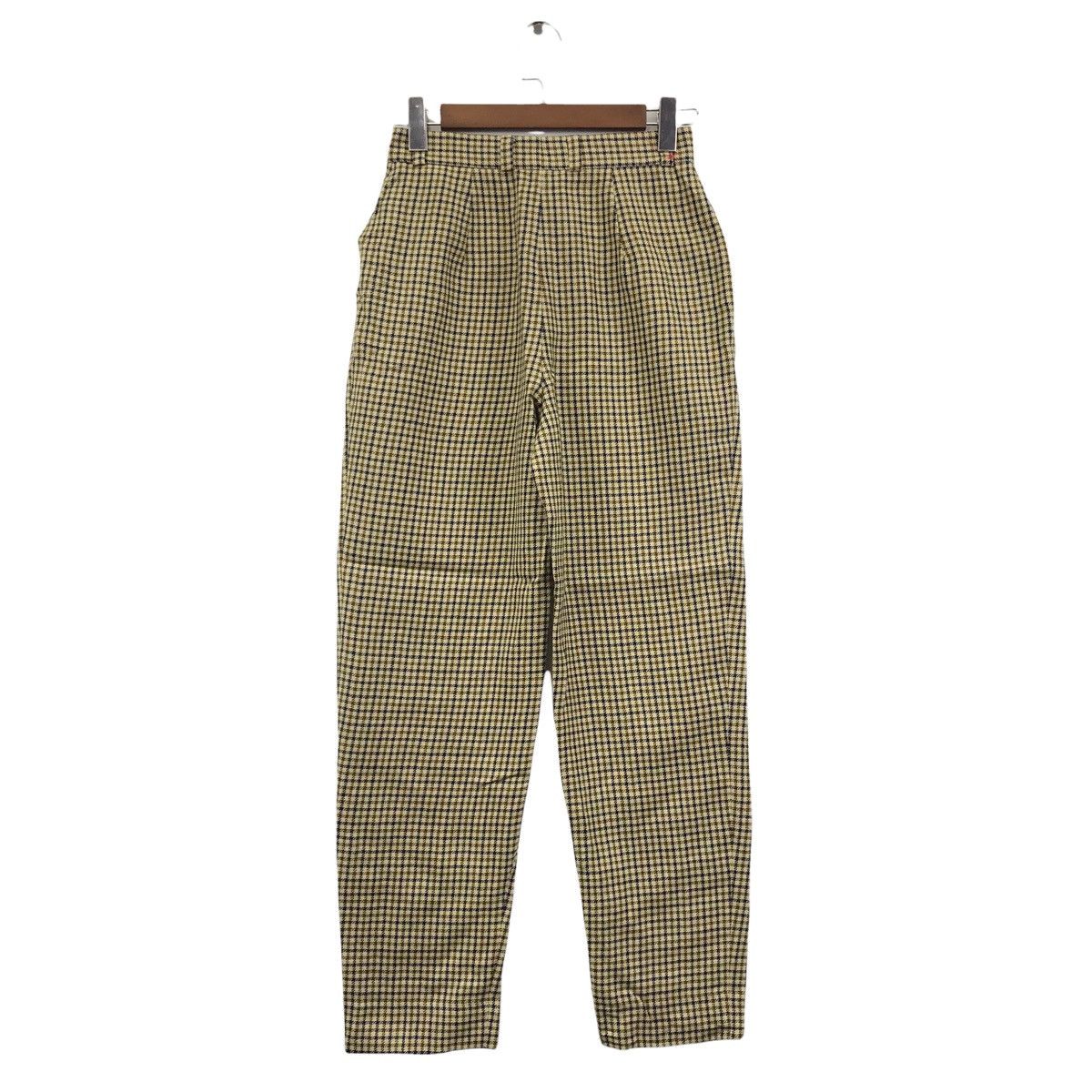 Vintage Vintage RAY BEAMS FRANCE Check Wool Trousers Casual Pant Size US 26 / EU 42 - 7 Thumbnail
