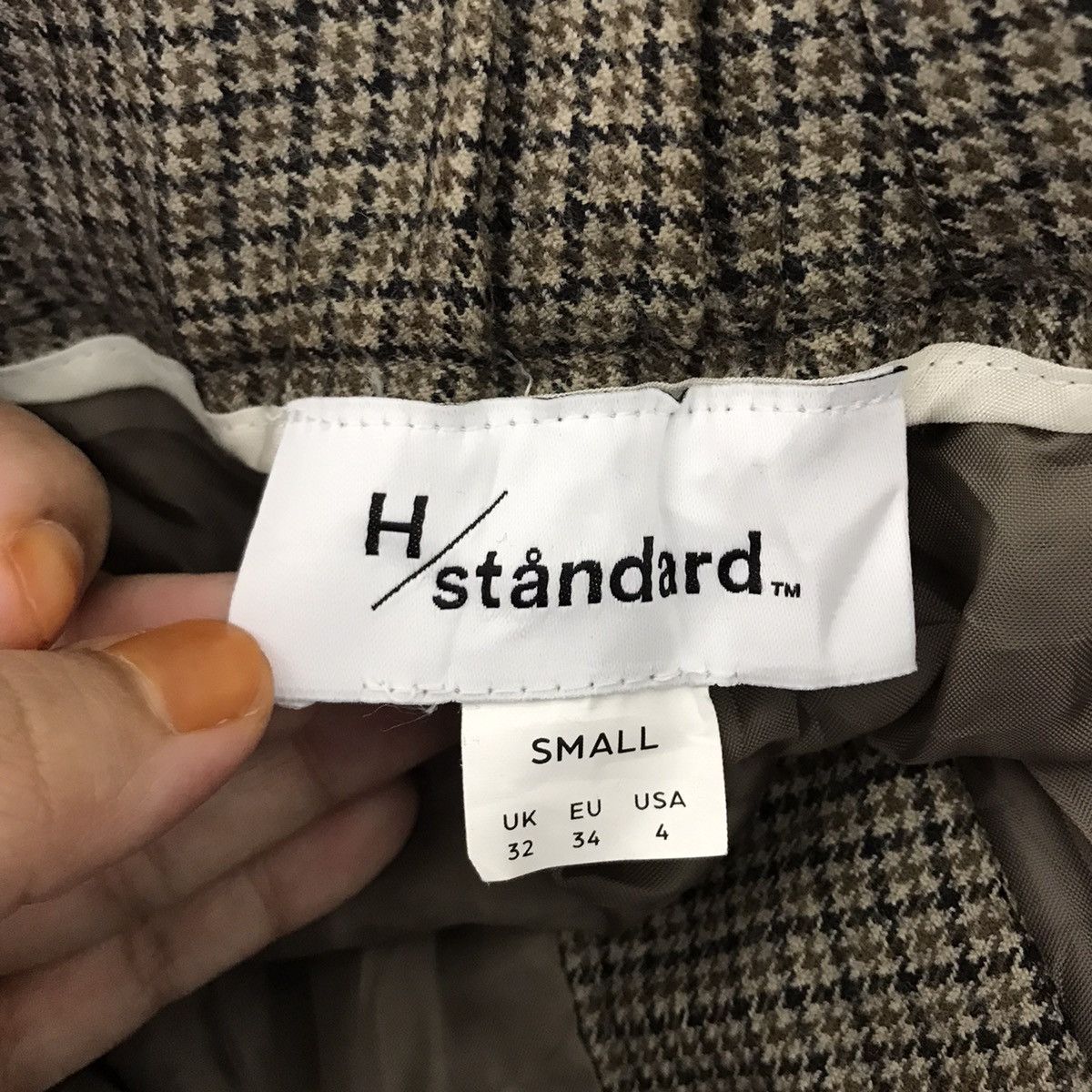 Japanese Brand HIGH H/STANDARD Japan High Waist Baggy CheckWool Casual Pant Size US 26 / EU 42 - 3 Thumbnail