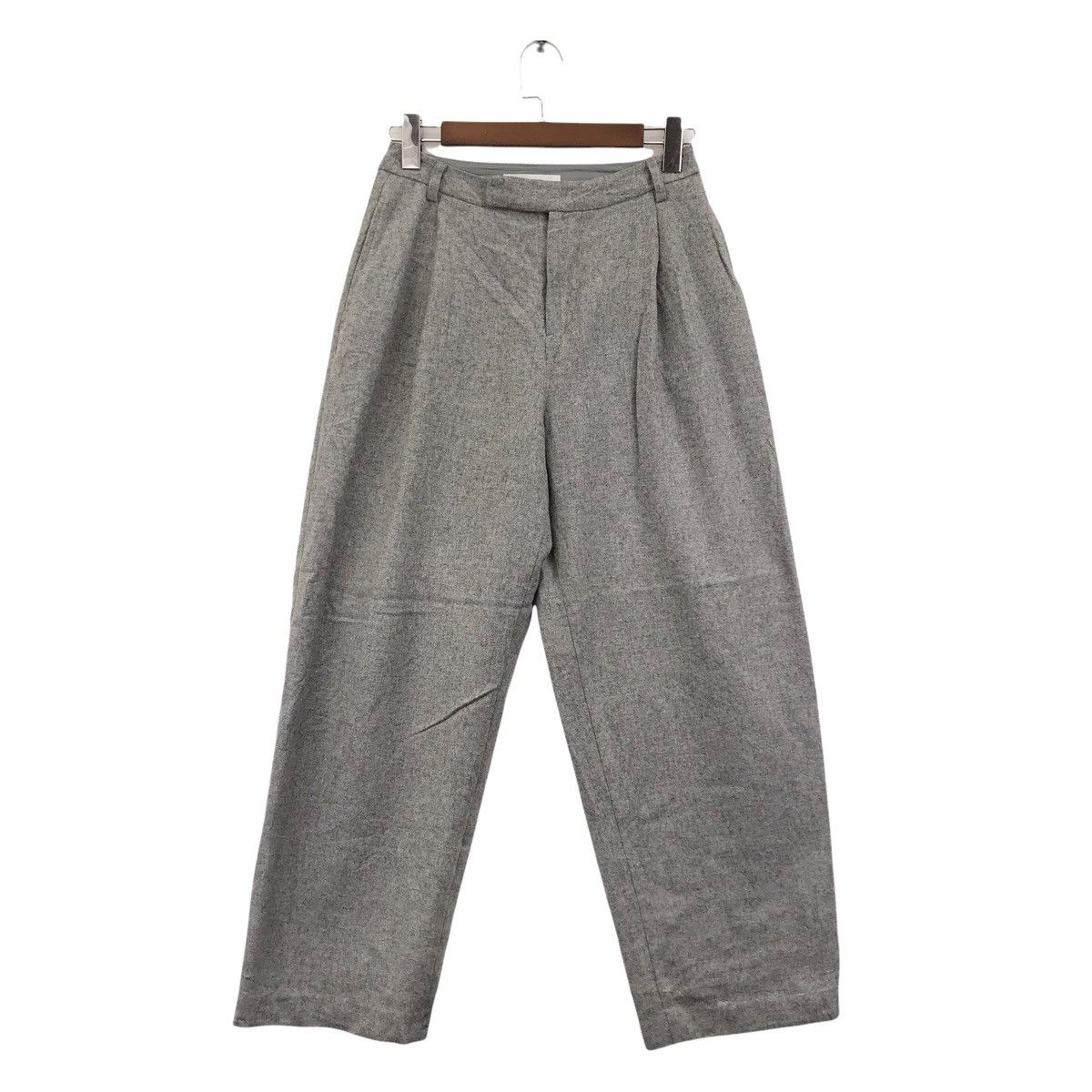 URBAN RESEARCH DOORS URBAN RESEARCH Japanese Brand Baggy Wool Grey Casual Trouser Size US 28 / EU 44 - 1 Thumbnail