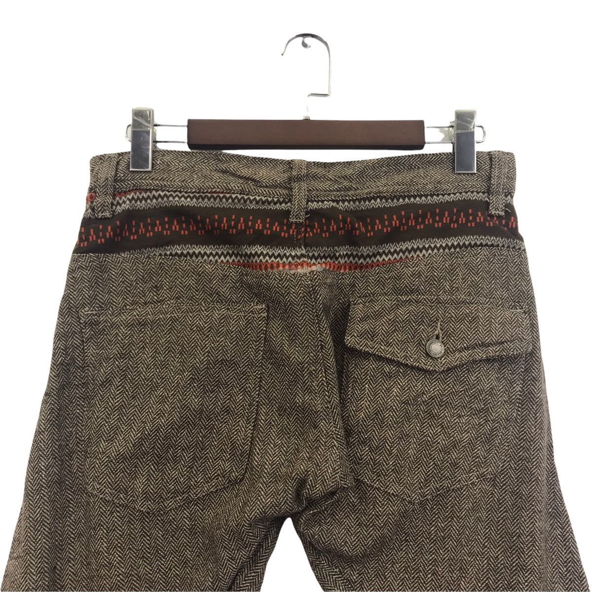 Vintage BREATHMINT Brth Number Nine Navajo Native Curved Wool Pant Size US 33 - 8 Thumbnail