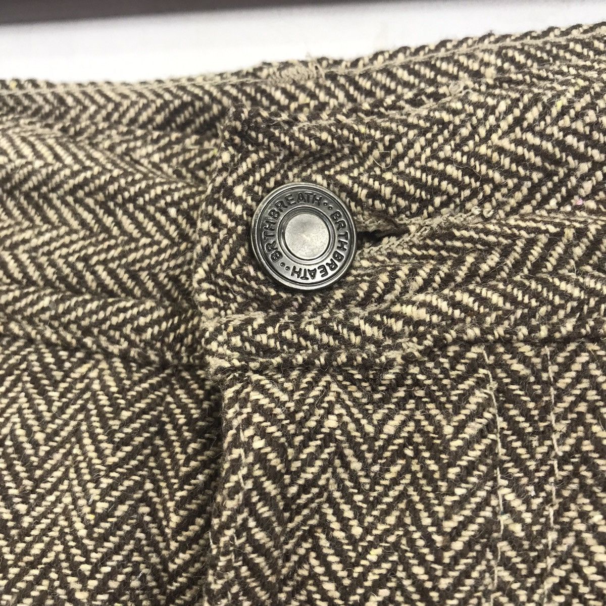 Vintage BREATHMINT Brth Number Nine Navajo Native Curved Wool Pant Size US 33 - 3 Thumbnail