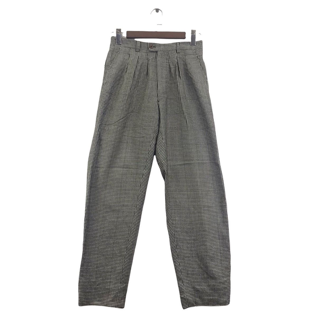Kenzo KENZO PARIS France Brand Houndstooth Baggy Wool TrousersPant Size US 27 - 1 Thumbnail
