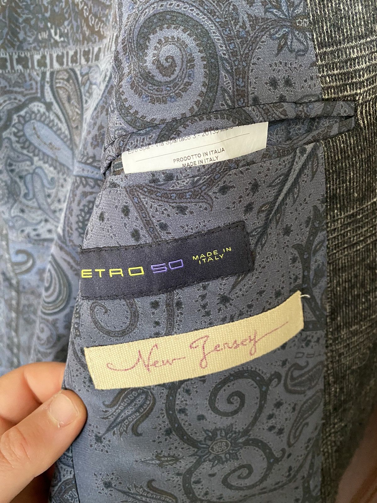 Etro Etro New Jersey Style Classic Blazer Jacket Boglioli Canali Size 50R - 8 Thumbnail