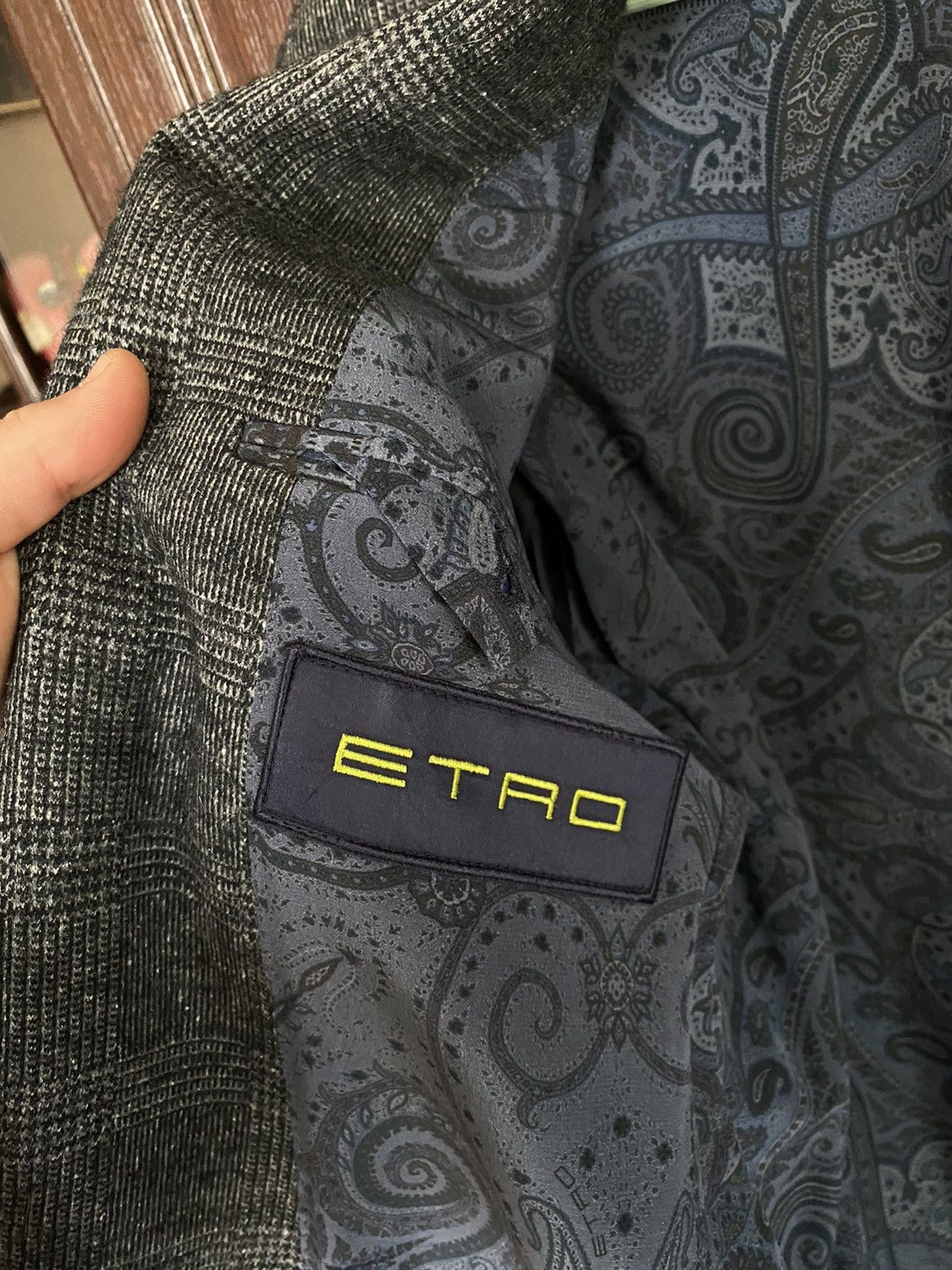 Etro Etro New Jersey Style Classic Blazer Jacket Boglioli Canali Size 50R - 7 Thumbnail