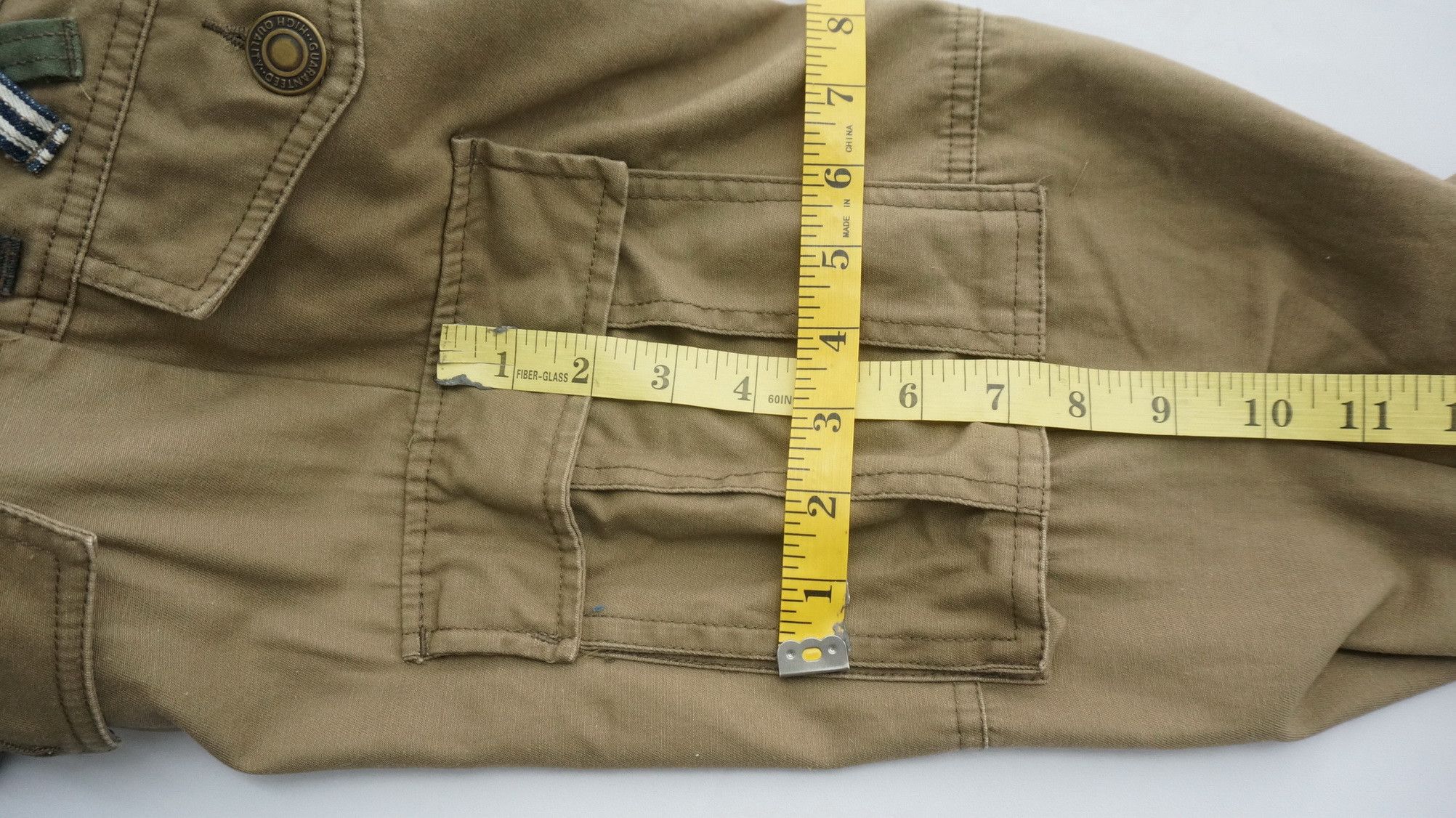 Japanese Brand Japan PANASPUR 6 Pocket Double Waist Roll Up Cargo Pants Size US 29 - 22 Thumbnail