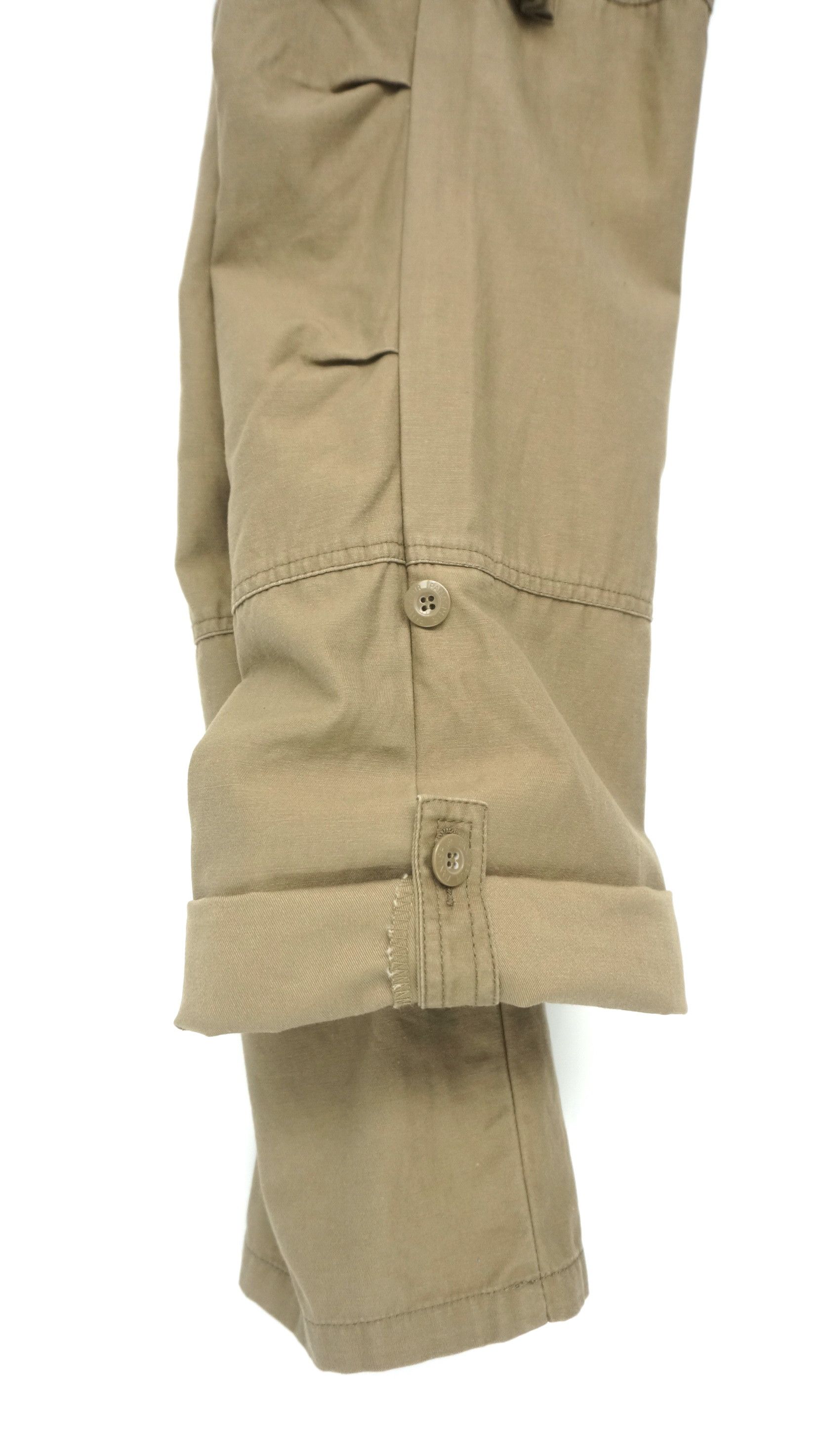 Japanese Brand Japan PANASPUR 6 Pocket Double Waist Roll Up Cargo Pants Size US 29 - 4 Thumbnail