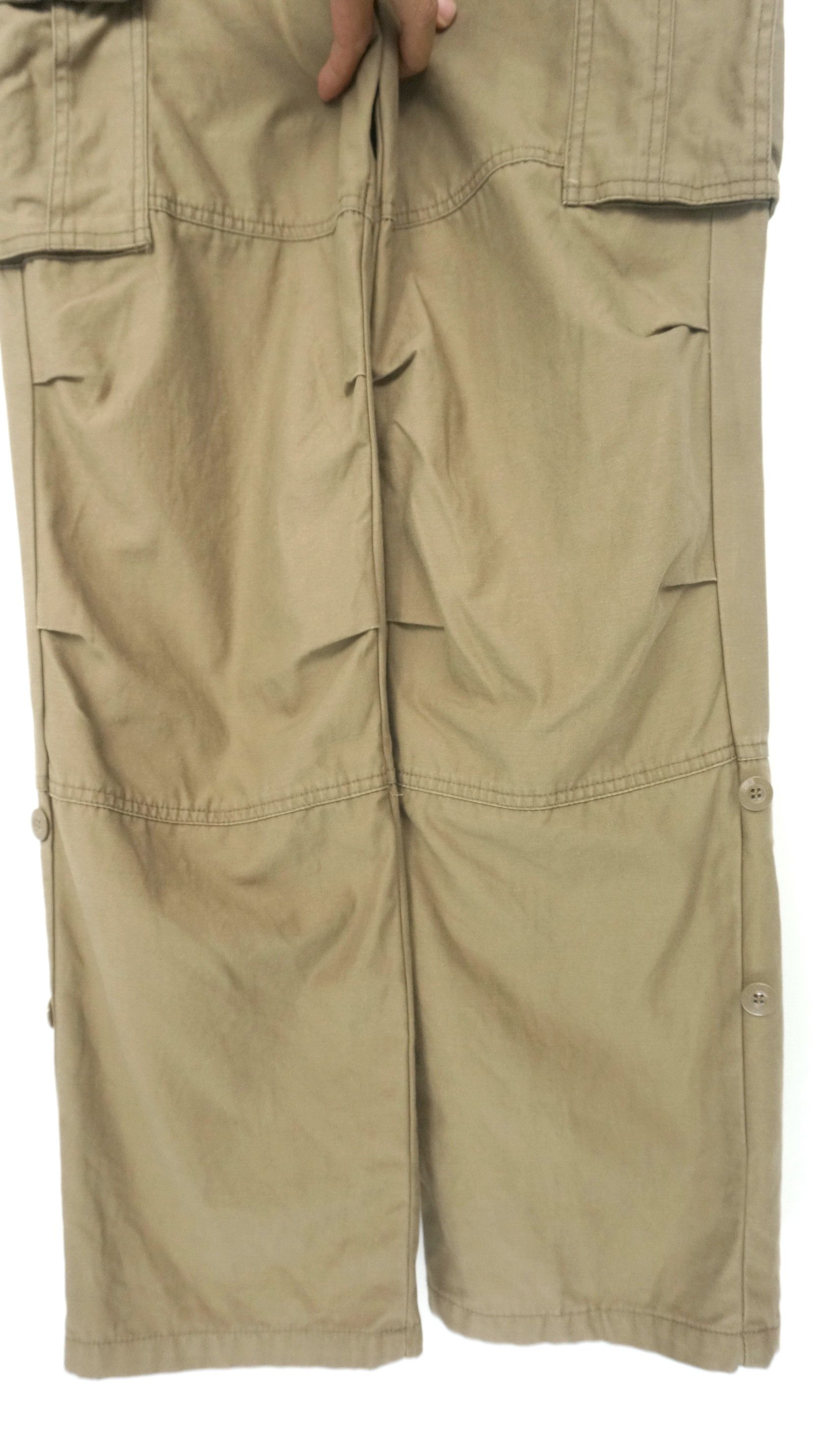 Japanese Brand Japan PANASPUR 6 Pocket Double Waist Roll Up Cargo Pants Size US 29 - 7 Thumbnail