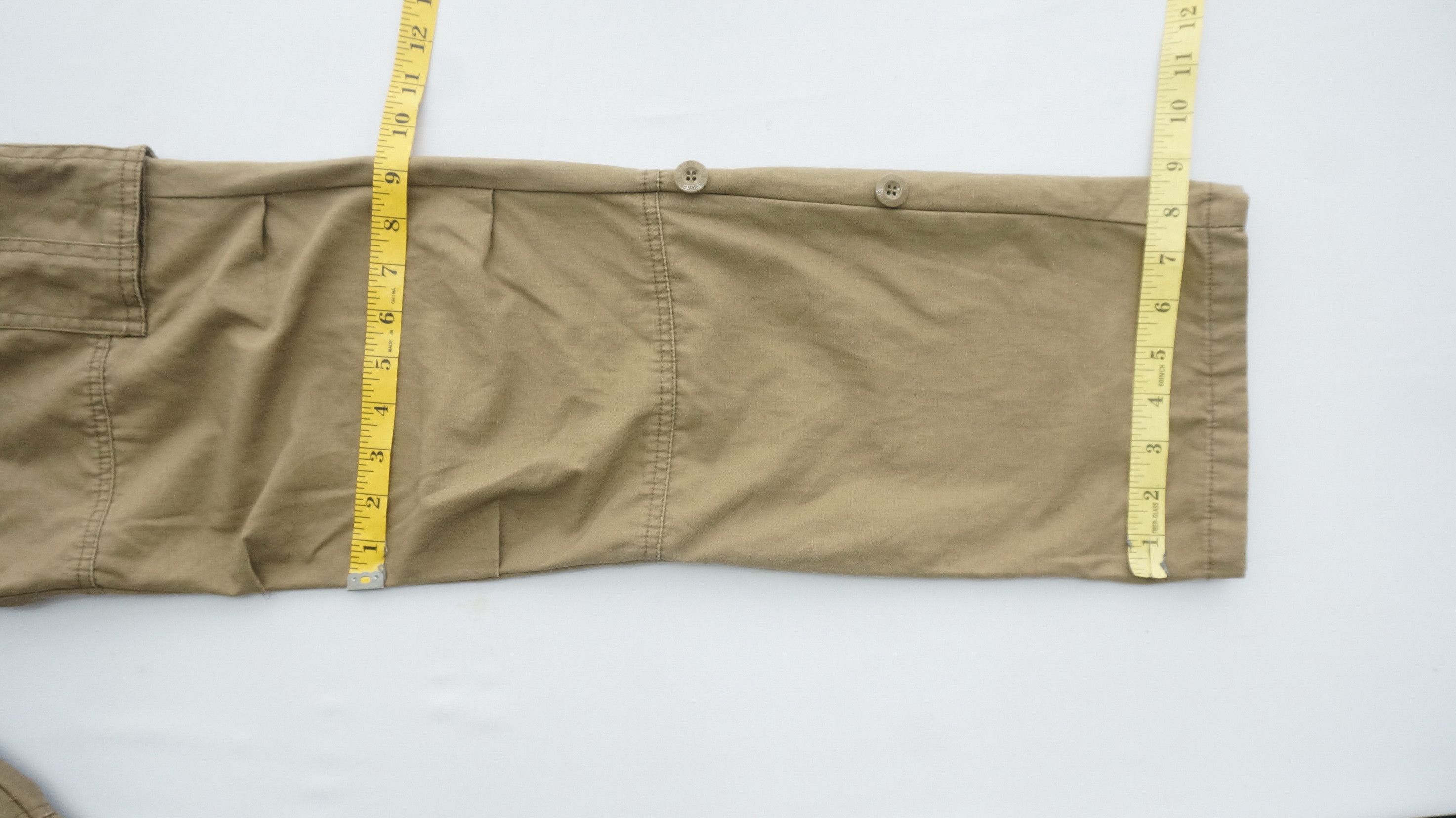 Japanese Brand Japan PANASPUR 6 Pocket Double Waist Roll Up Cargo Pants Size US 29 - 16 Thumbnail