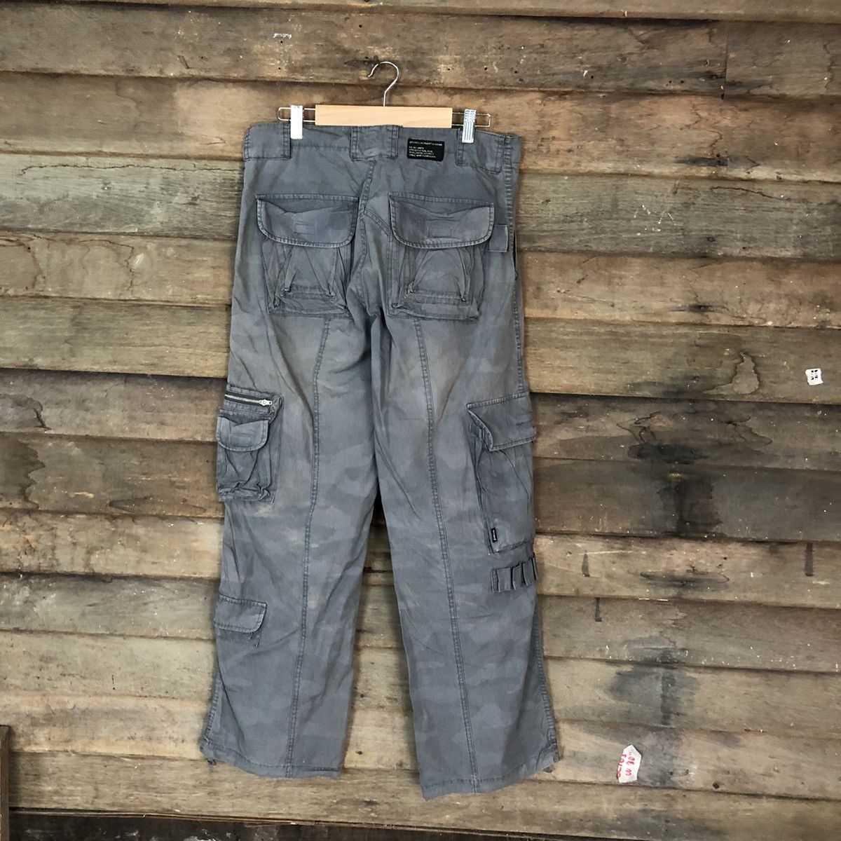 Stussy DL Stussy Grey Cargo Multipocket streetwear Pants #5154 Size US 30 / EU 46 - 11 Thumbnail