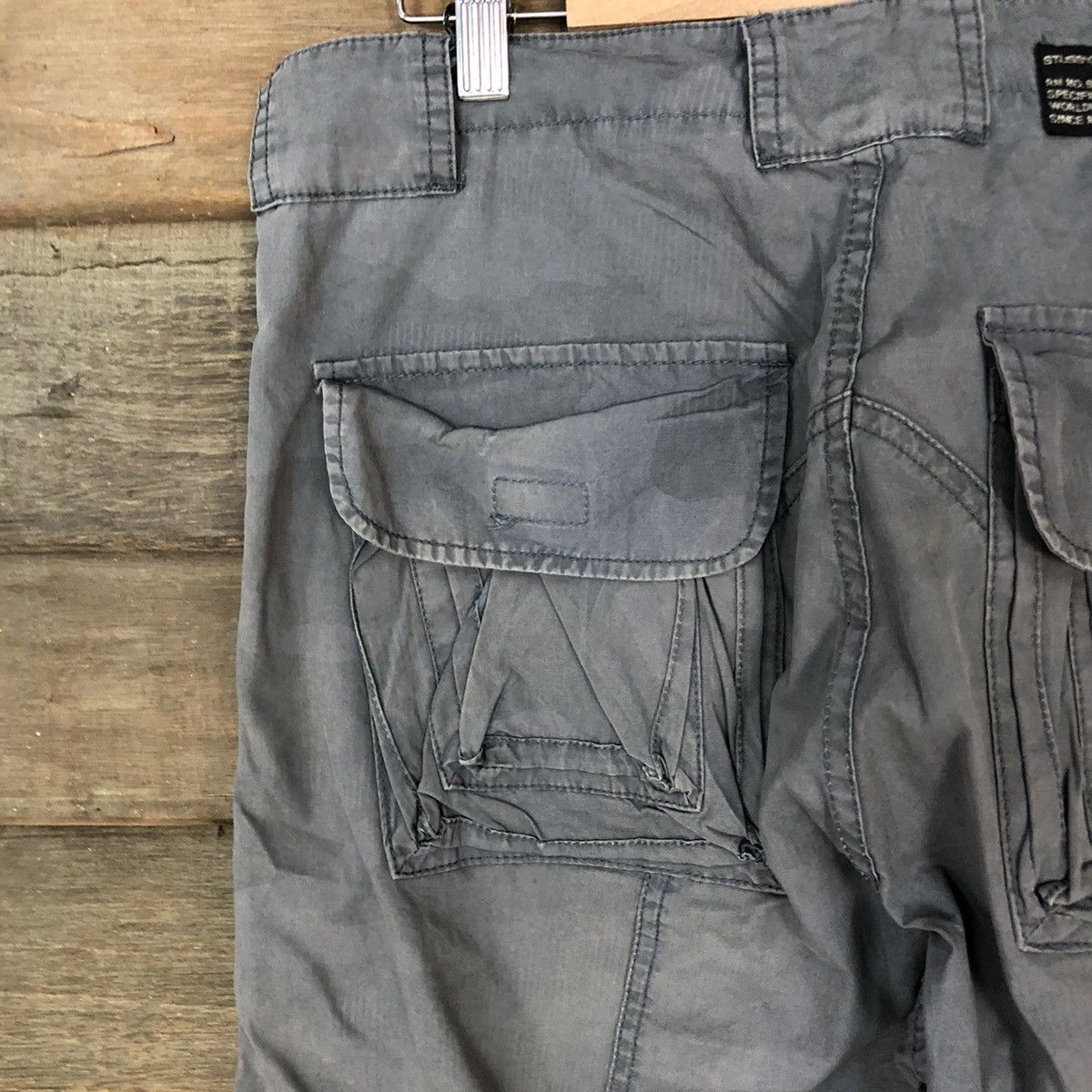 Stussy DL Stussy Grey Cargo Multipocket streetwear Pants #5154 Size US 30 / EU 46 - 14 Thumbnail