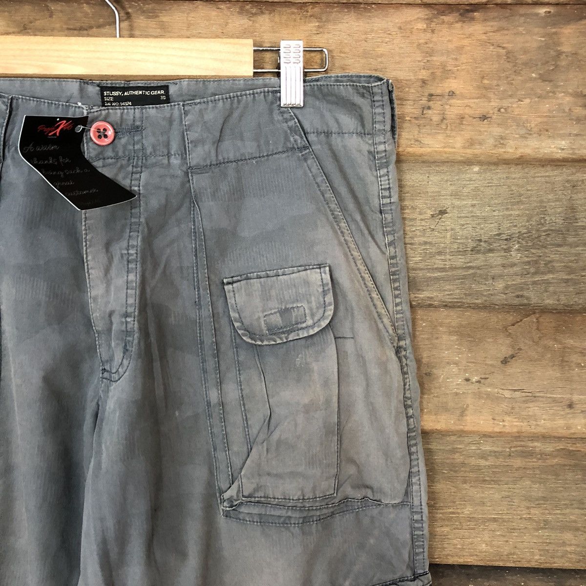 Stussy DL Stussy Grey Cargo Multipocket streetwear Pants #5154 Size US 30 / EU 46 - 5 Thumbnail