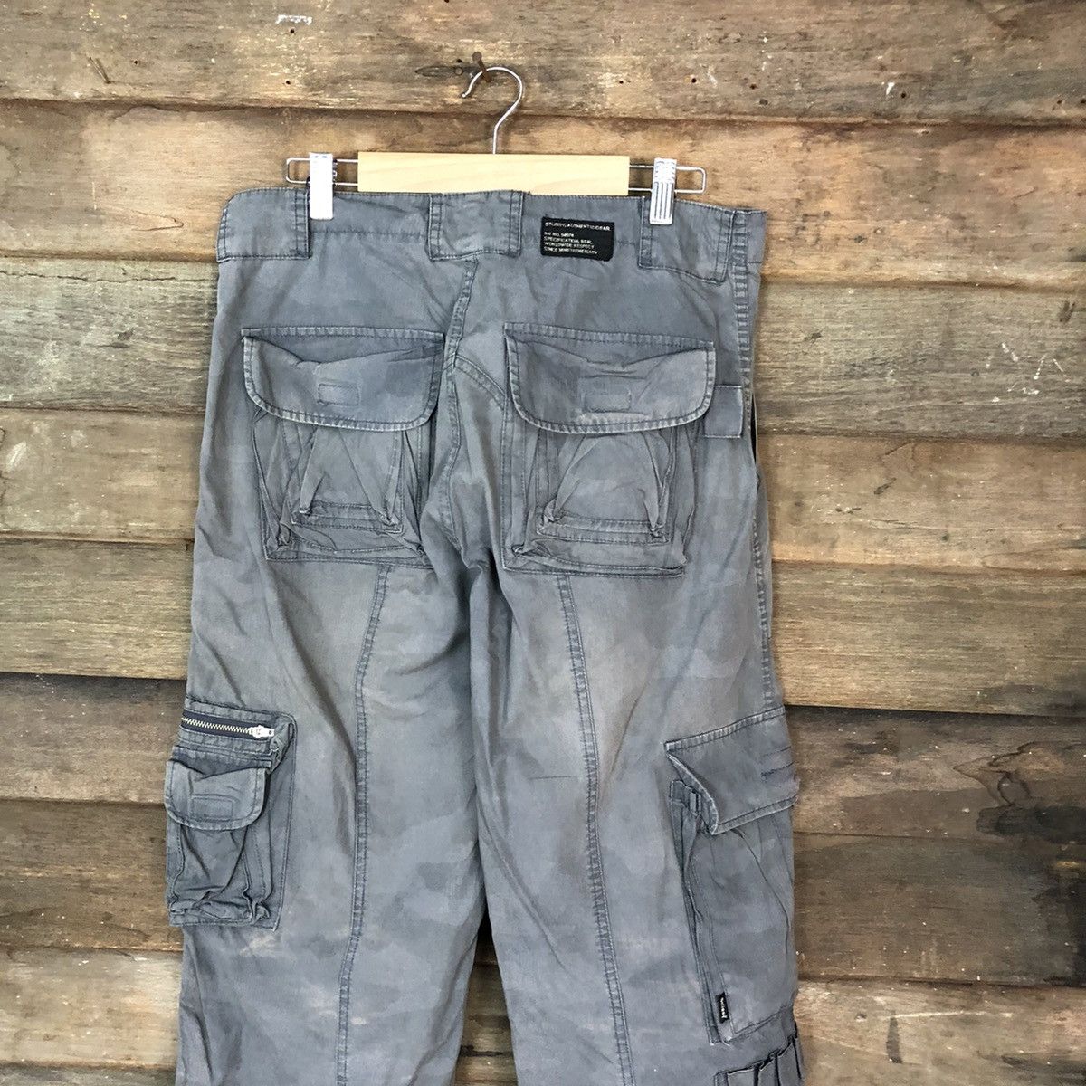 Stussy DL Stussy Grey Cargo Multipocket streetwear Pants #5154 Size US 30 / EU 46 - 12 Thumbnail
