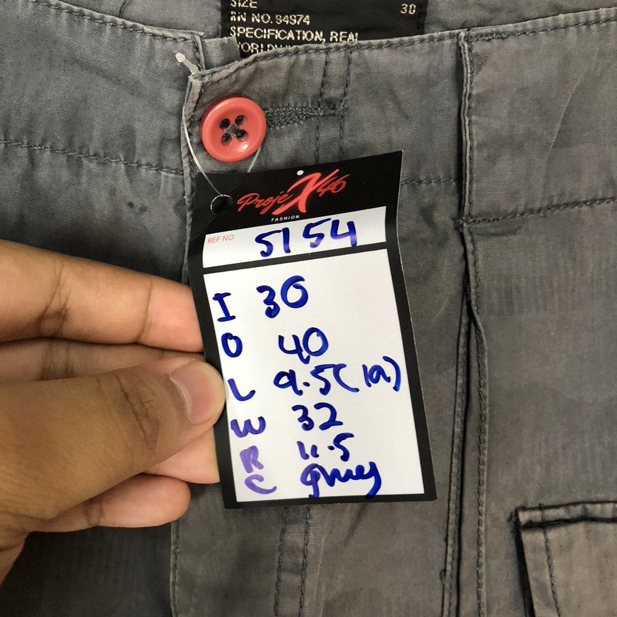 Stussy DL Stussy Grey Cargo Multipocket streetwear Pants #5154 Size US 30 / EU 46 - 10 Thumbnail