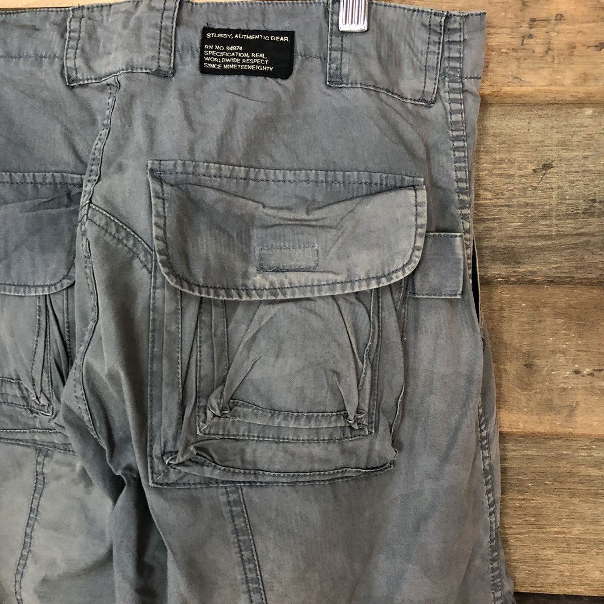 Stussy DL Stussy Grey Cargo Multipocket streetwear Pants #5154 Size US 30 / EU 46 - 15 Thumbnail