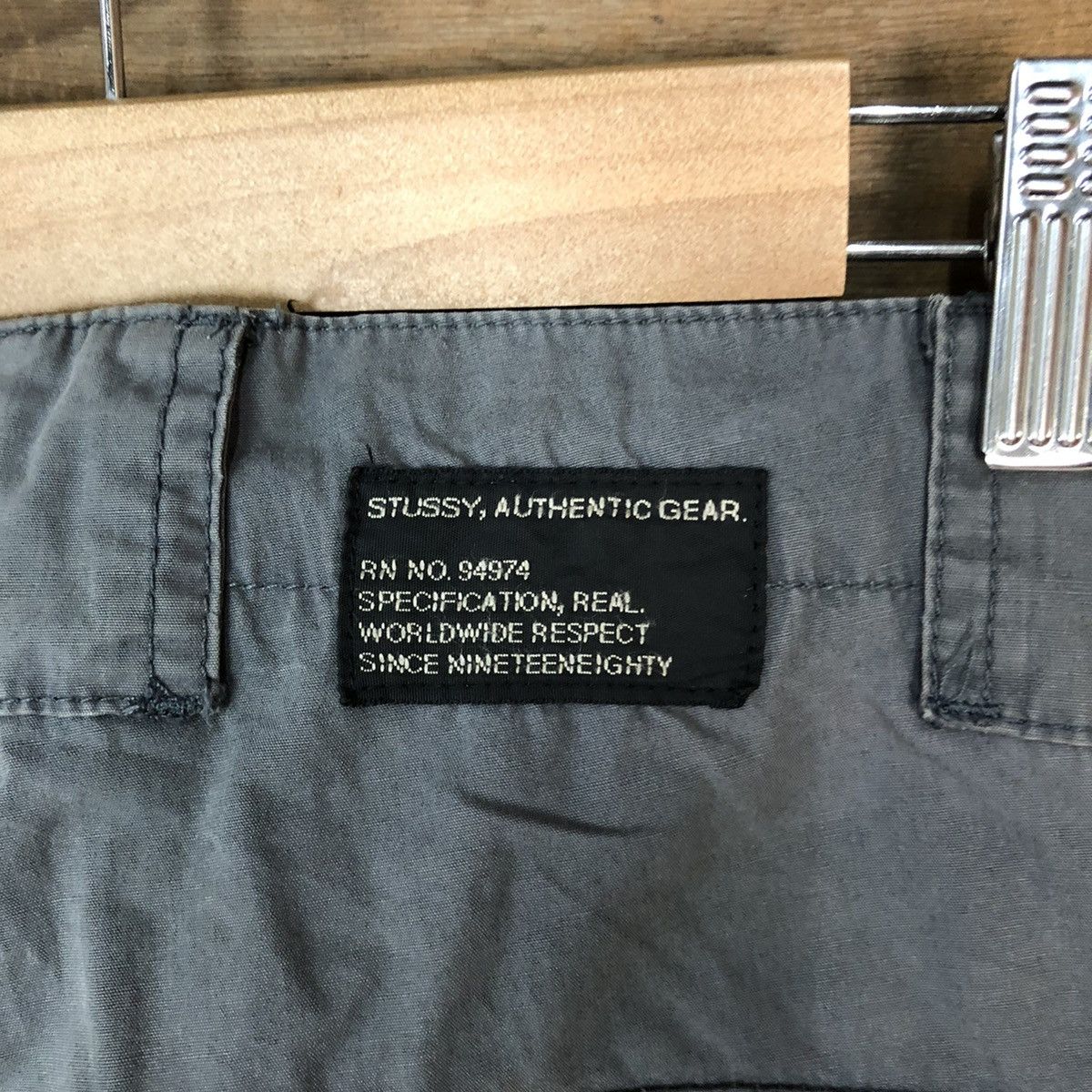 Stussy DL Stussy Grey Cargo Multipocket streetwear Pants #5154 Size US 30 / EU 46 - 17 Thumbnail