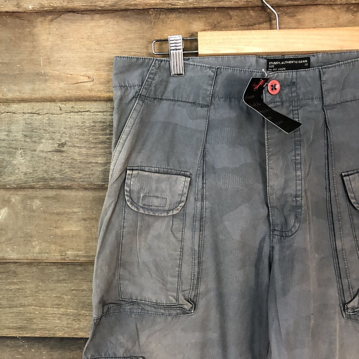 Stussy DL Stussy Grey Cargo Multipocket streetwear Pants #5154 Size US 30 / EU 46 - 4 Thumbnail
