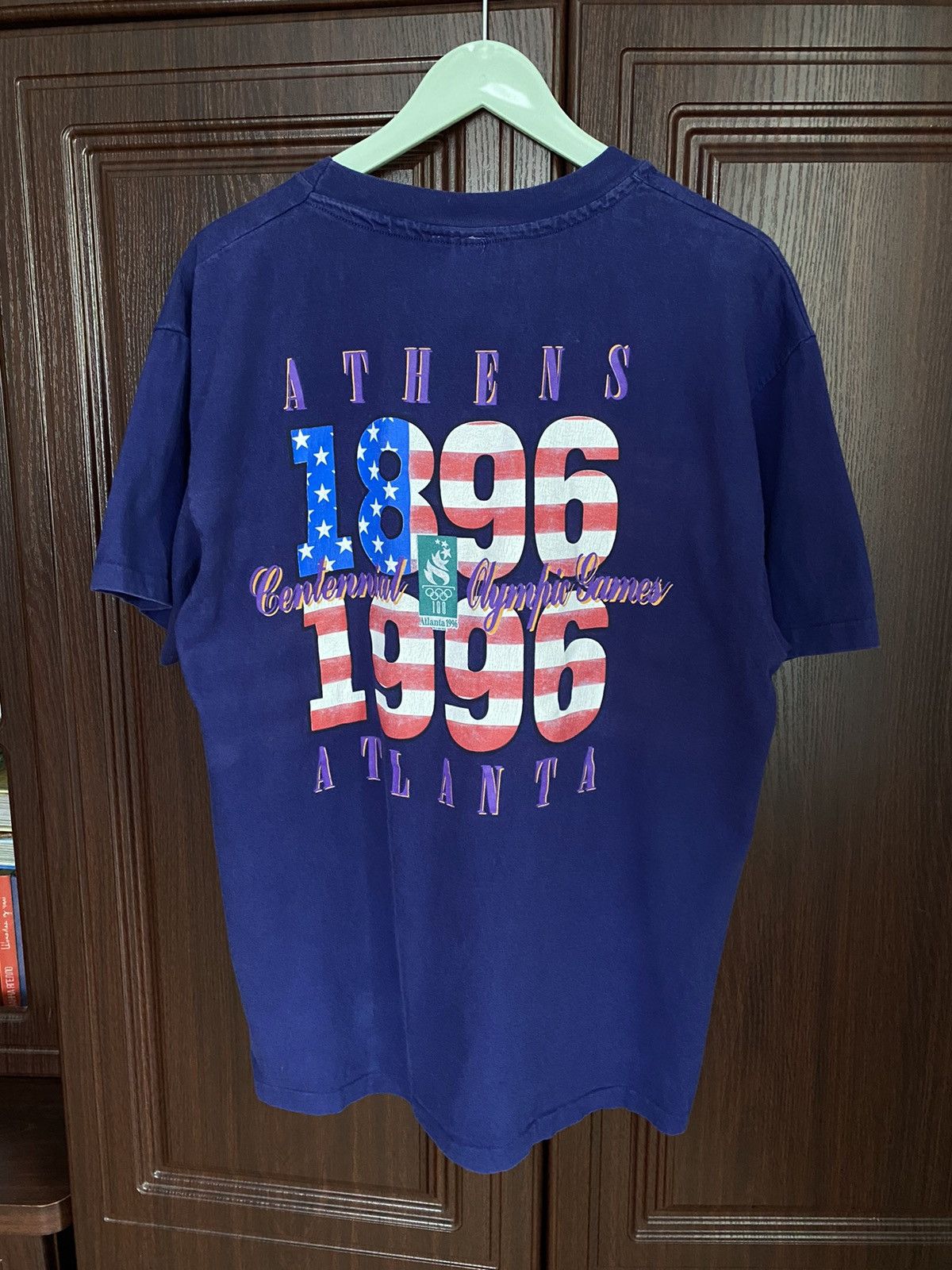 Hanes Vintage 1996 Atlanta Olympic Games 1896 Athens T Shirt Tee Size US L / EU 52-54 / 3 - 1 Thumbnail
