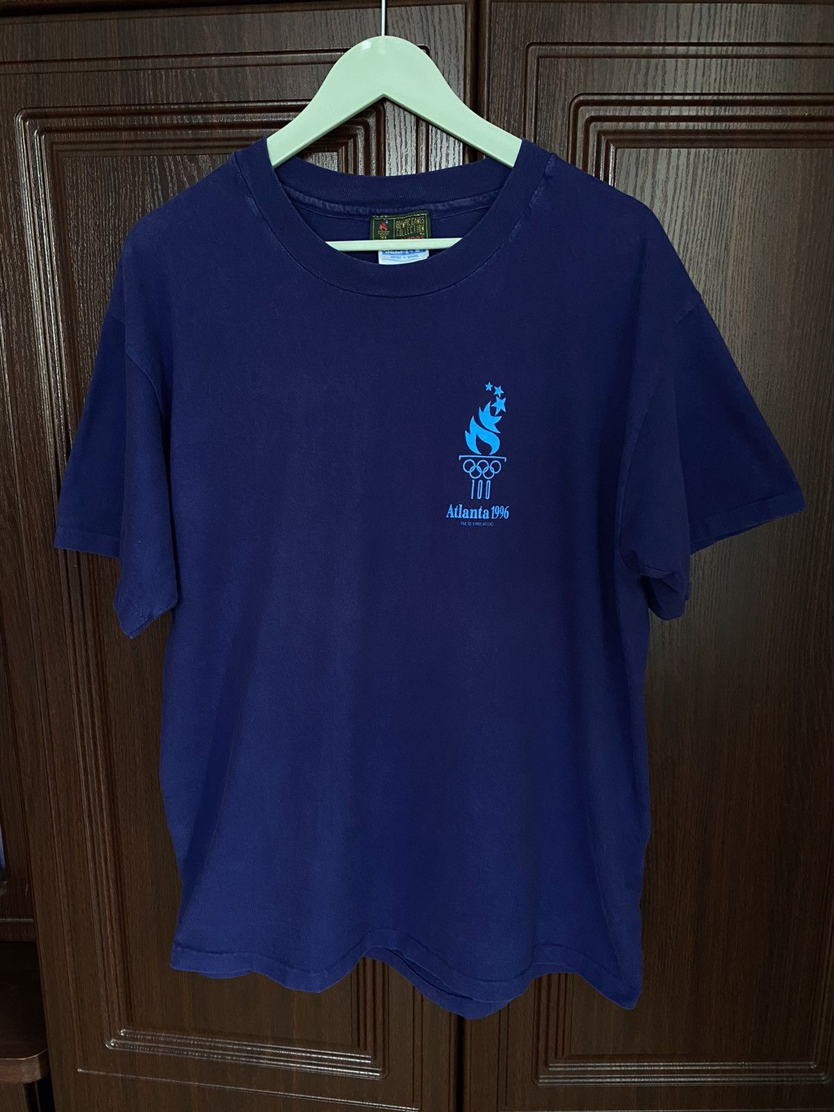 Hanes Vintage 1996 Atlanta Olympic Games 1896 Athens T Shirt Tee Size US L / EU 52-54 / 3 - 4 Thumbnail